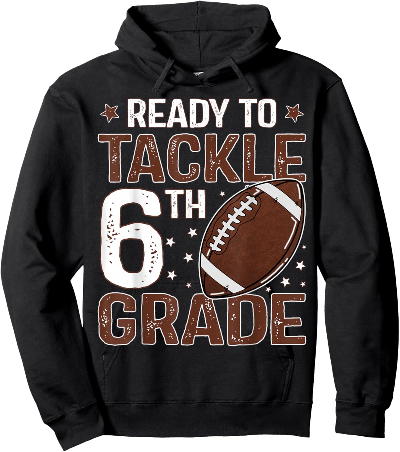 Ready To Tackle Sixth Grade First Day Of 6th Grade Boys Hoodie - Hoodie | Black