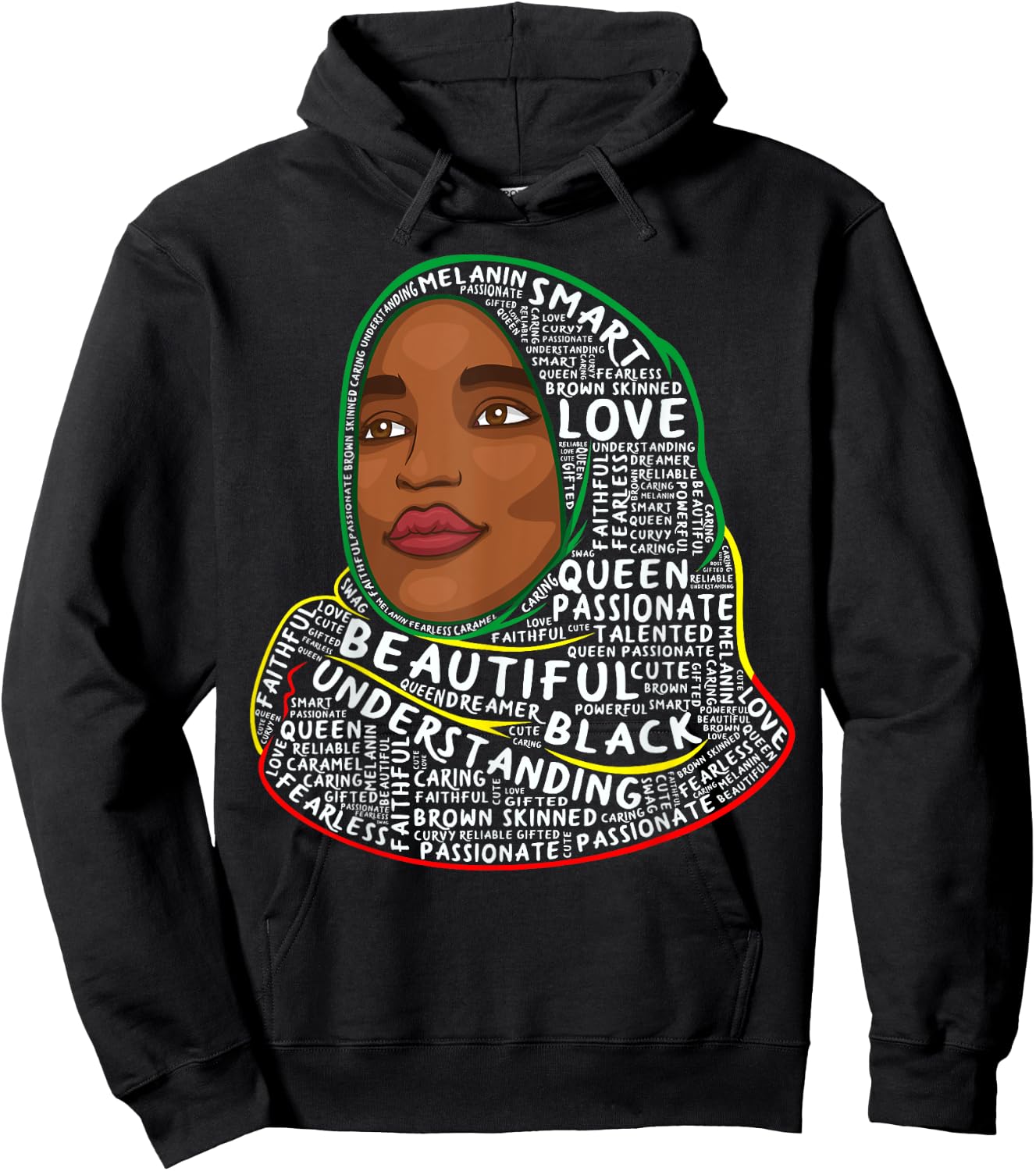 Ilhan Omar Black History Month Women African Muslim Hijab Hoodie - Hoodie | Black