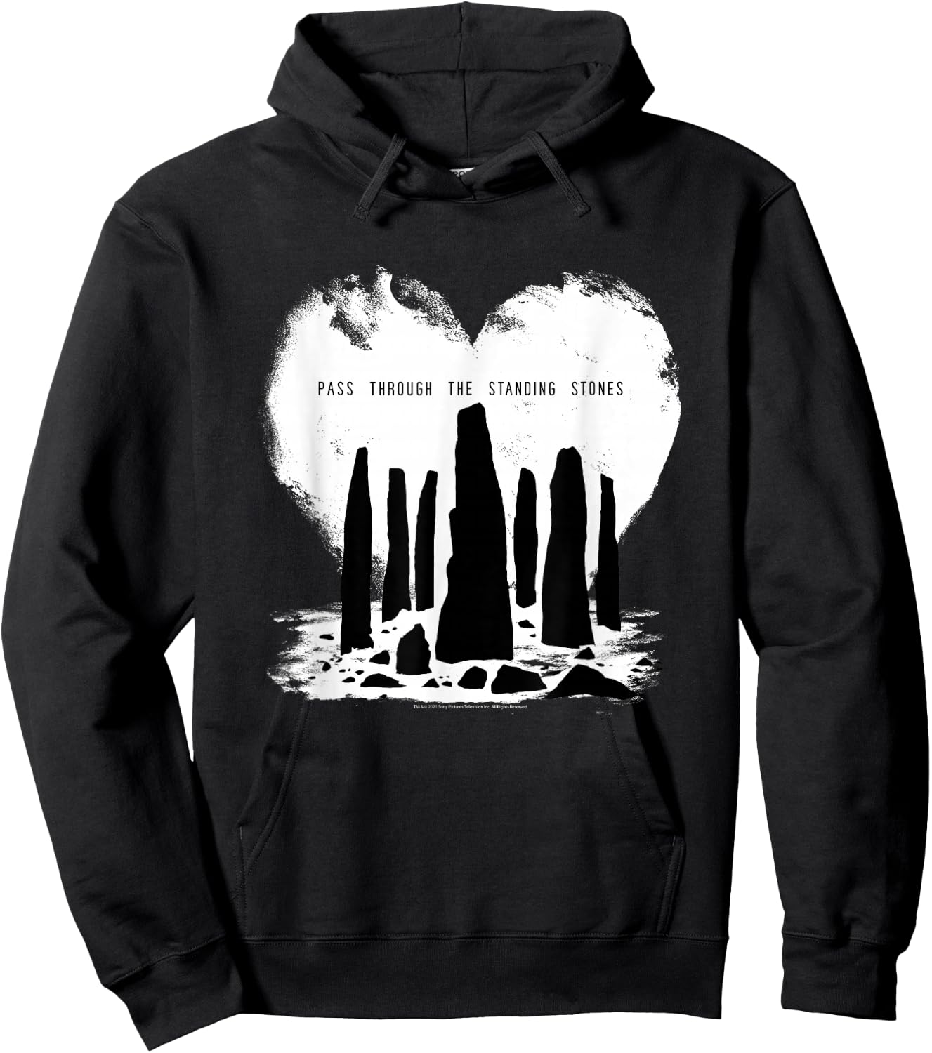 Outlander Pass Through The Standing Stones Hoodie - Hoodie | Black