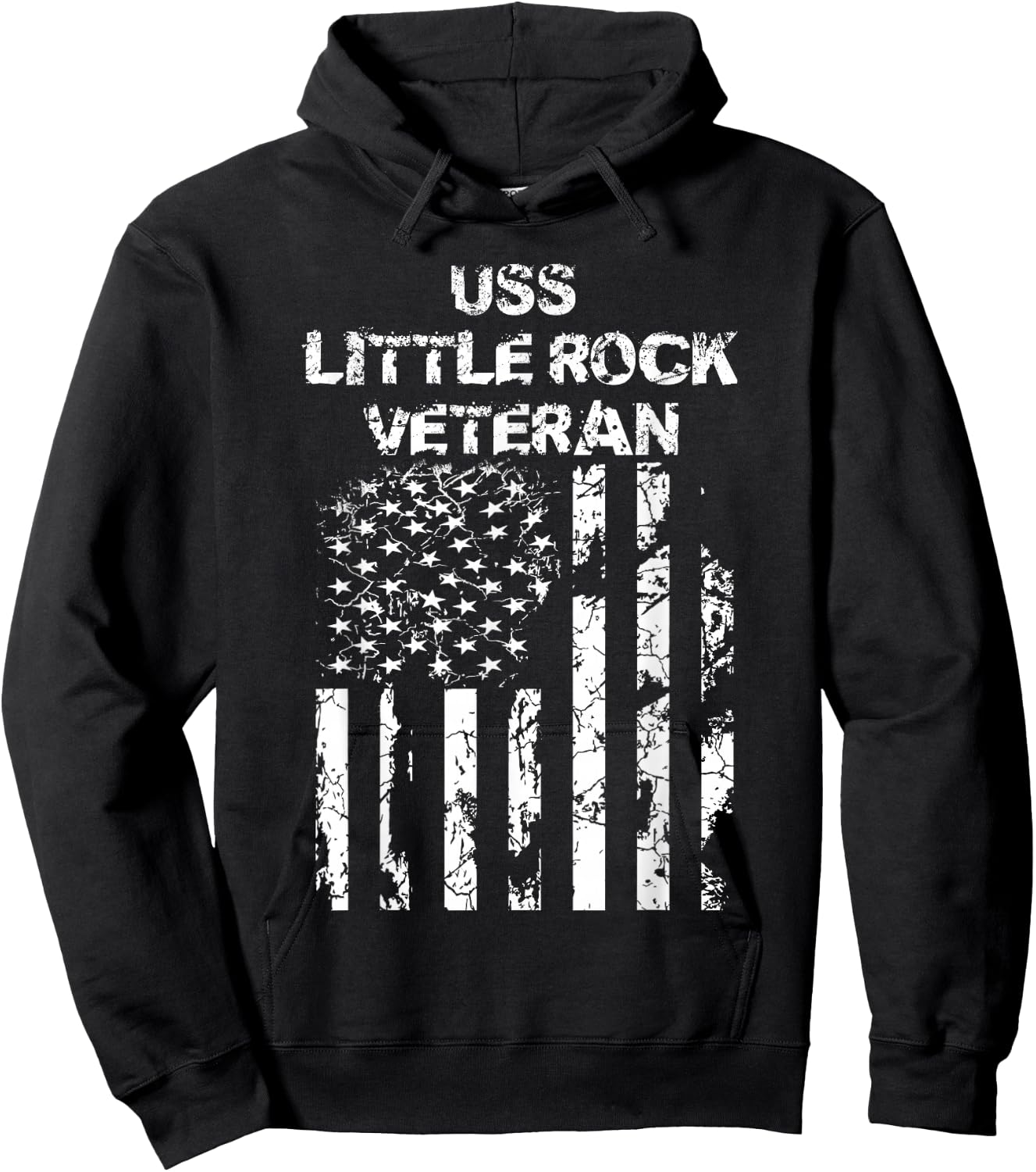 USS Little Rock Veteran Hoodie - Hoodie | Black