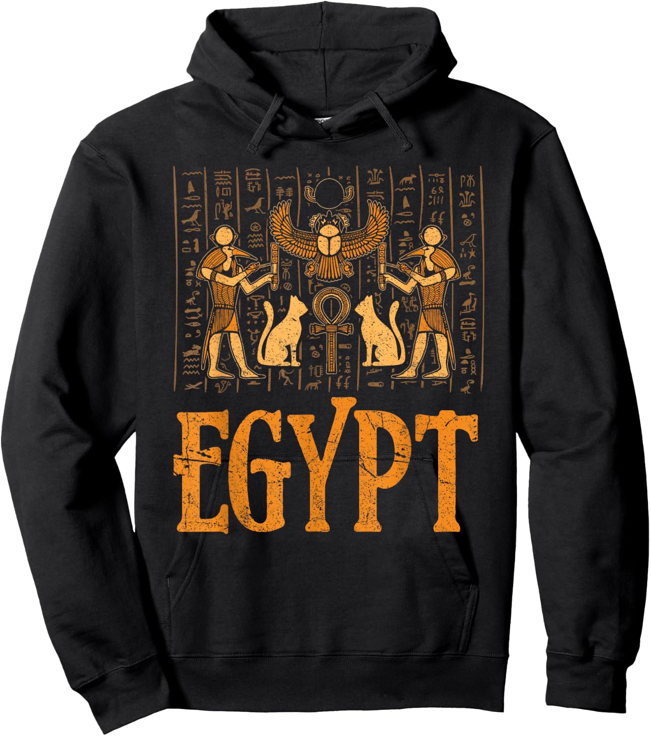 Egypt Pharaoh Pyramid Cairo Nile Ancient Egyptian History Hoodie - Hoodie | Black