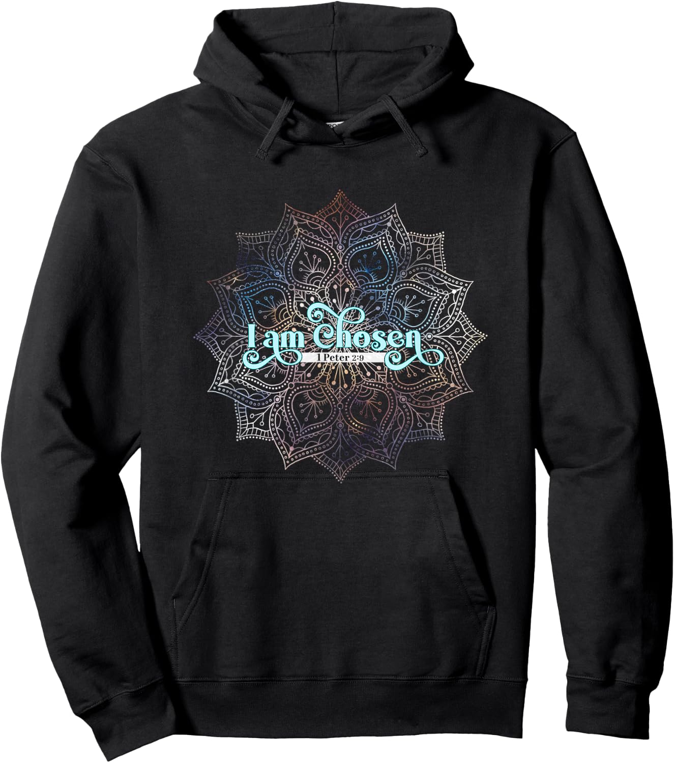 I Am Chosen 1 Peter 2:9 Christian Hoodie - Hoodie | Black