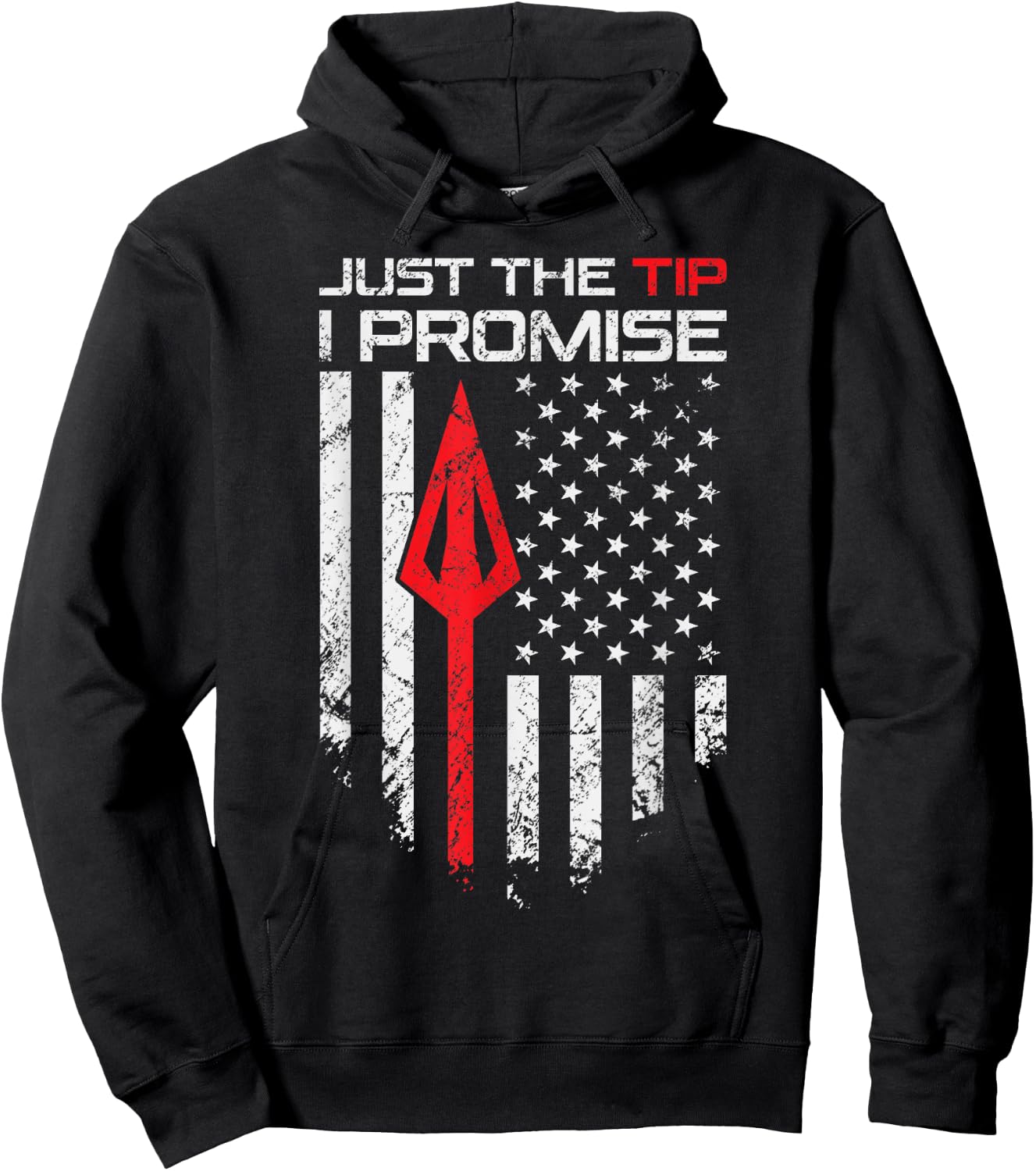 Just The Tip I Promise - Funny Archery Broadhead Bow Hunter Hoodie - Hoodie | Black