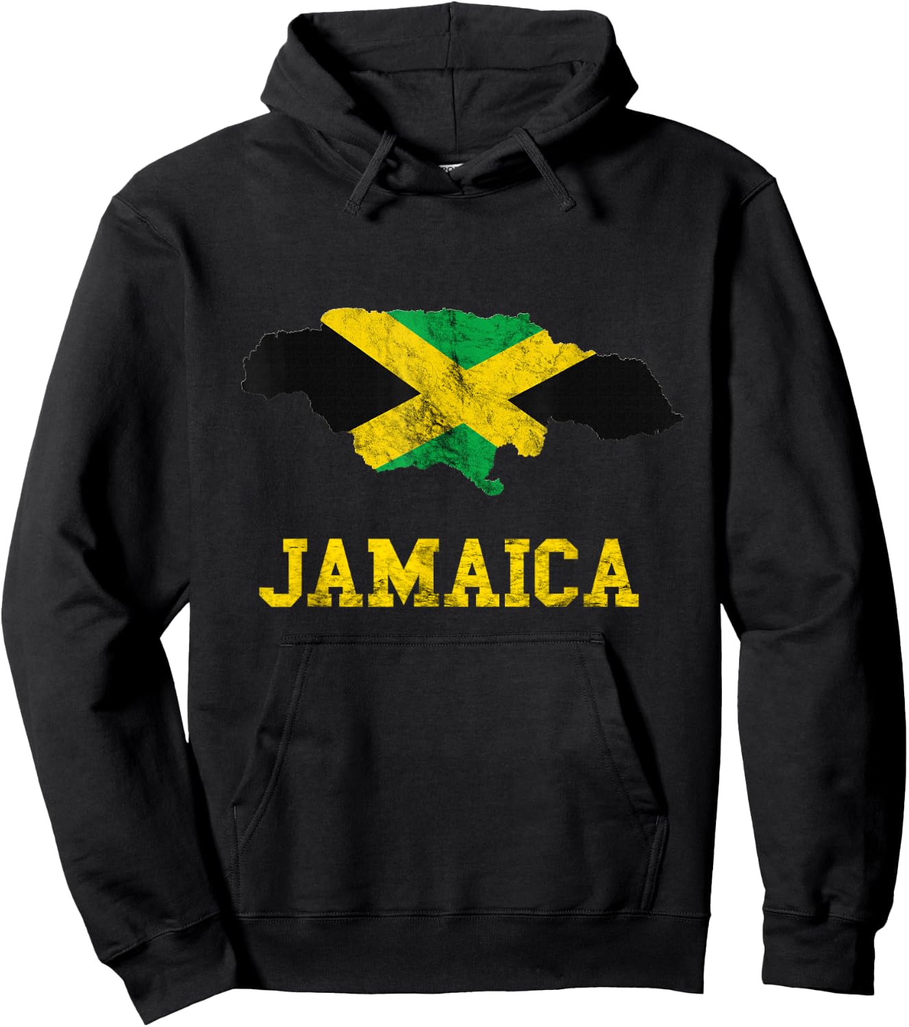 Jamaica Map Jamaican Flag Caribbean Trip Jamaica Roots Hoodie - Hoodie | Black