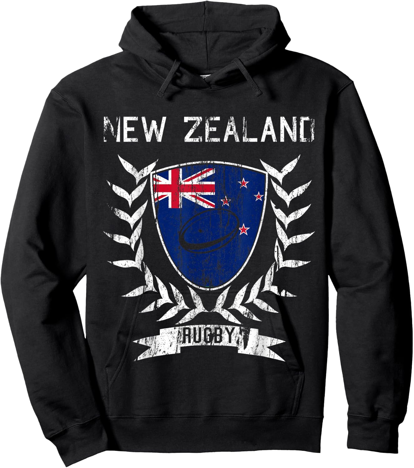 New Zealand Rugby Jersey 2021 Rugby Hoodie - Hoodie | Black