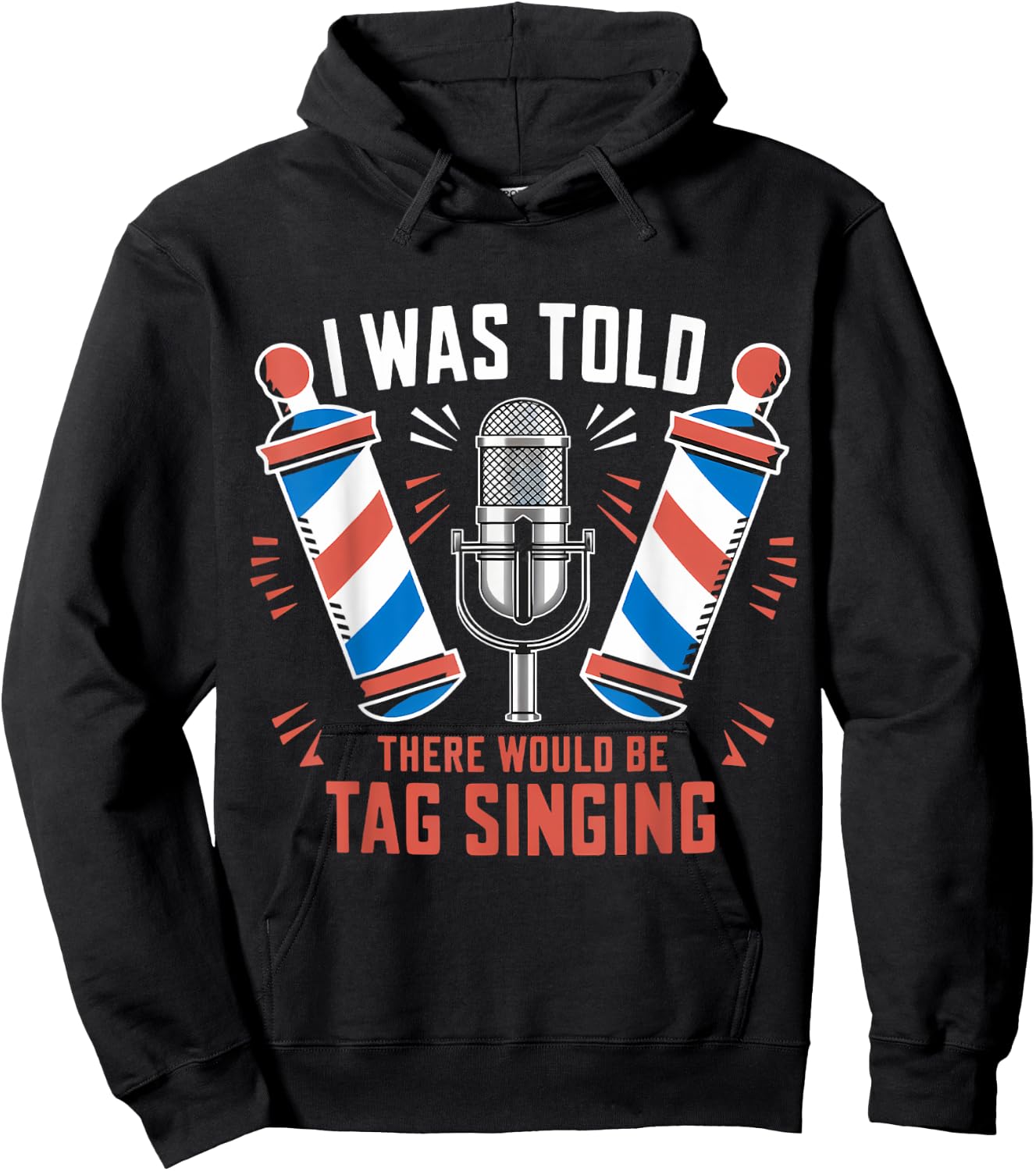 Barbershop Quartet Music Harmony Tag Singing Hoodie - Hoodie | Black