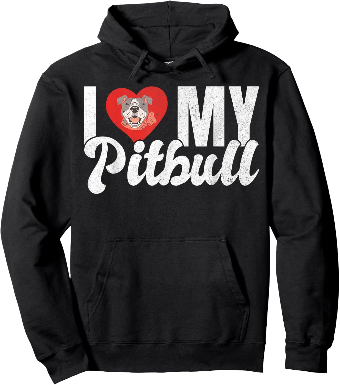 I love my Pitbull Hoodie - Hoodie | Black