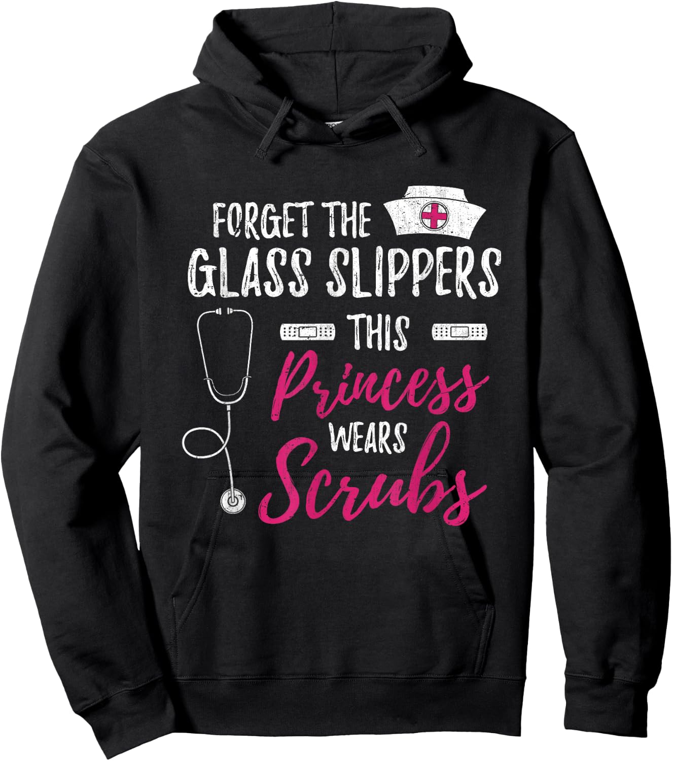 Forget the Glass Slippers Funny Nurse Nurse Hoodie - Hoodie | Black