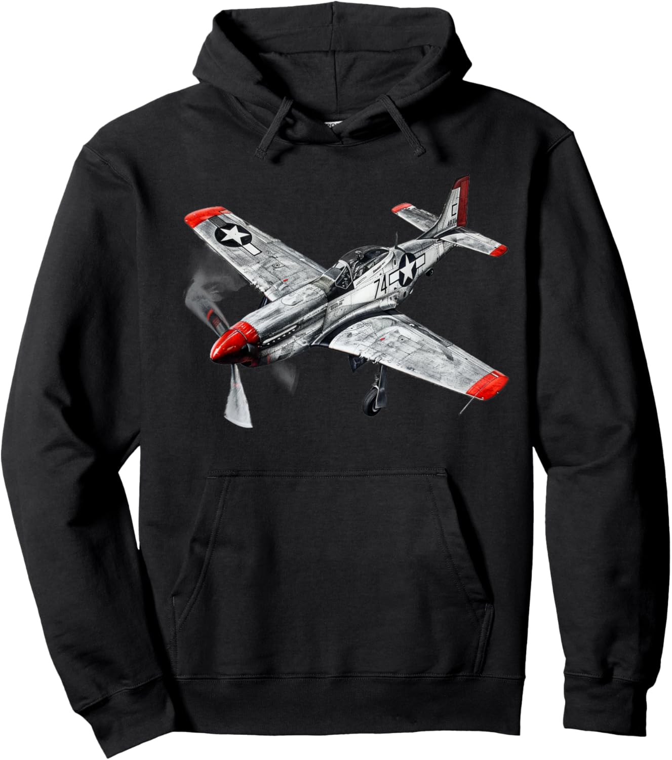WW2 Warbirds P51 Fighter Plane Aircraft Aviation Hobbyist Hoodie - Hoodie | Black