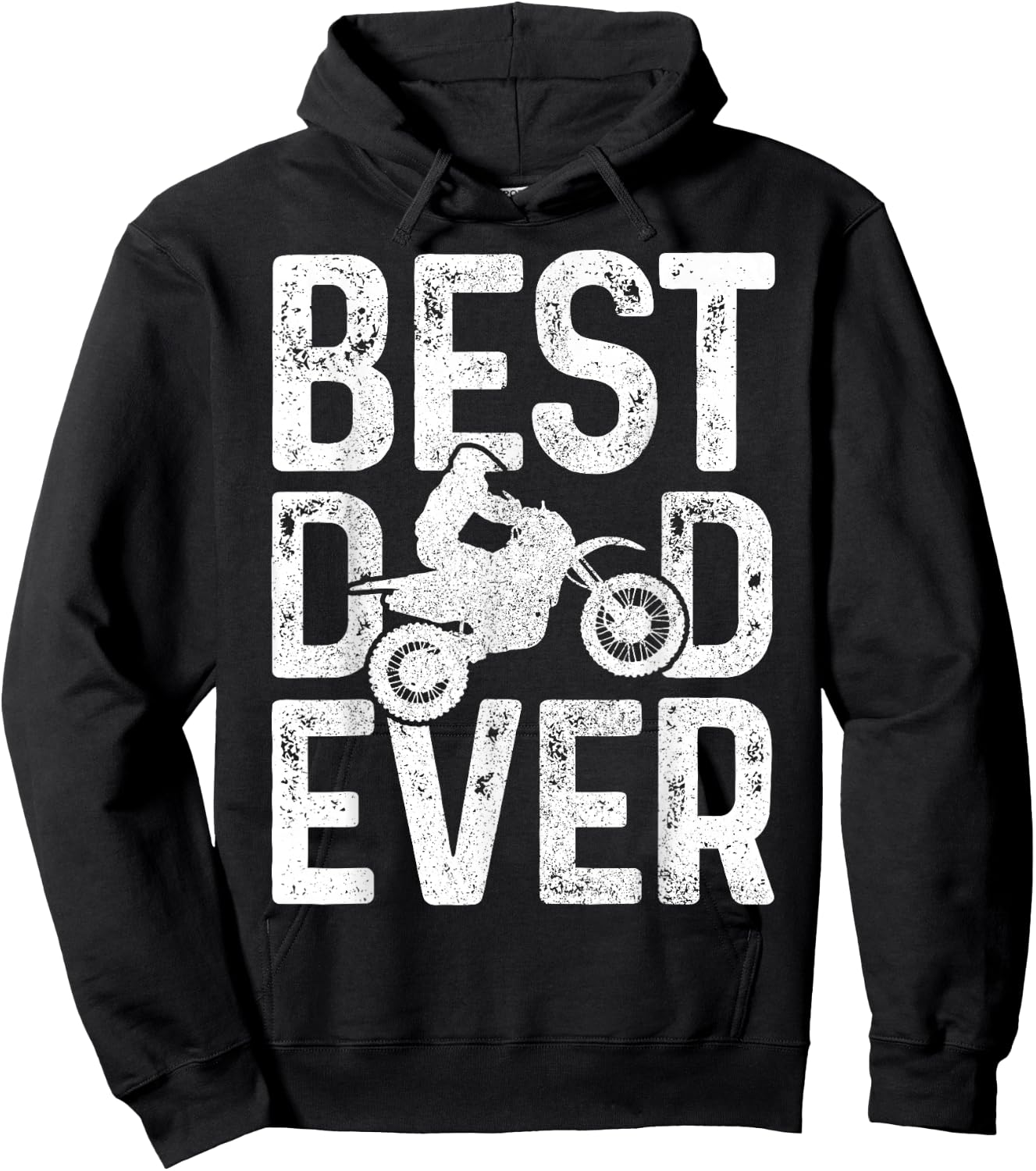 Motocross Best Dad Ever Father's Day Dirt Bike MX Biker Gft Hoodie - Hoodie | Black