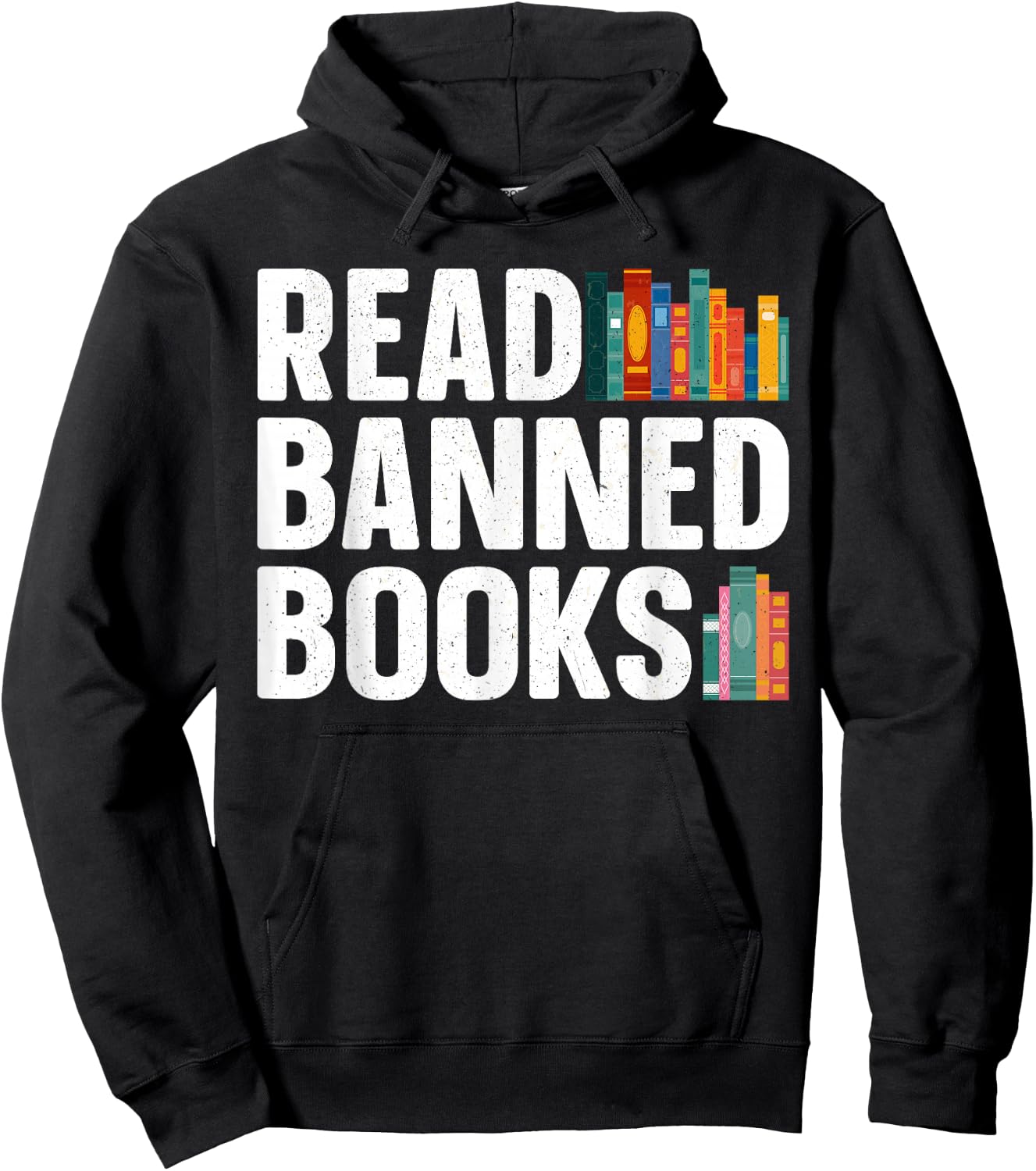 Read Banned Books Art Women Bookworm Banned Book Hoodie - Hoodie | Black