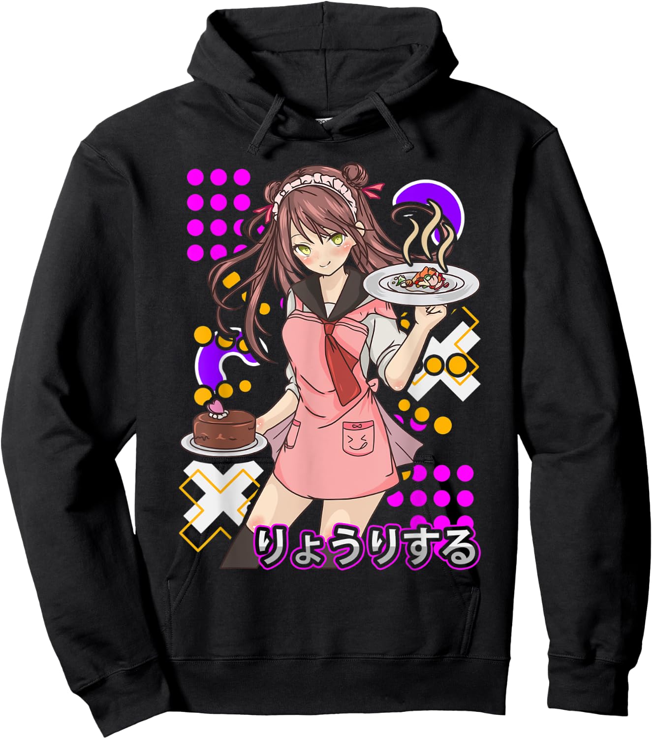 The Cook | Anime Cooking Chef Baker Foodie Manga Otaku Hoodie - Hoodie | Black