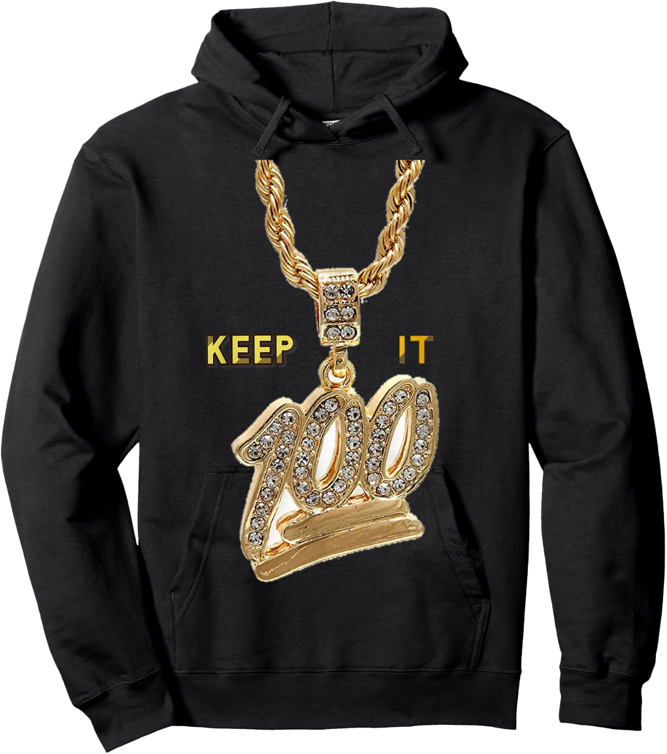 Keep it 100 Keep It Real Hip Hop Rap Music Design Hoodie - Hoodie | Black