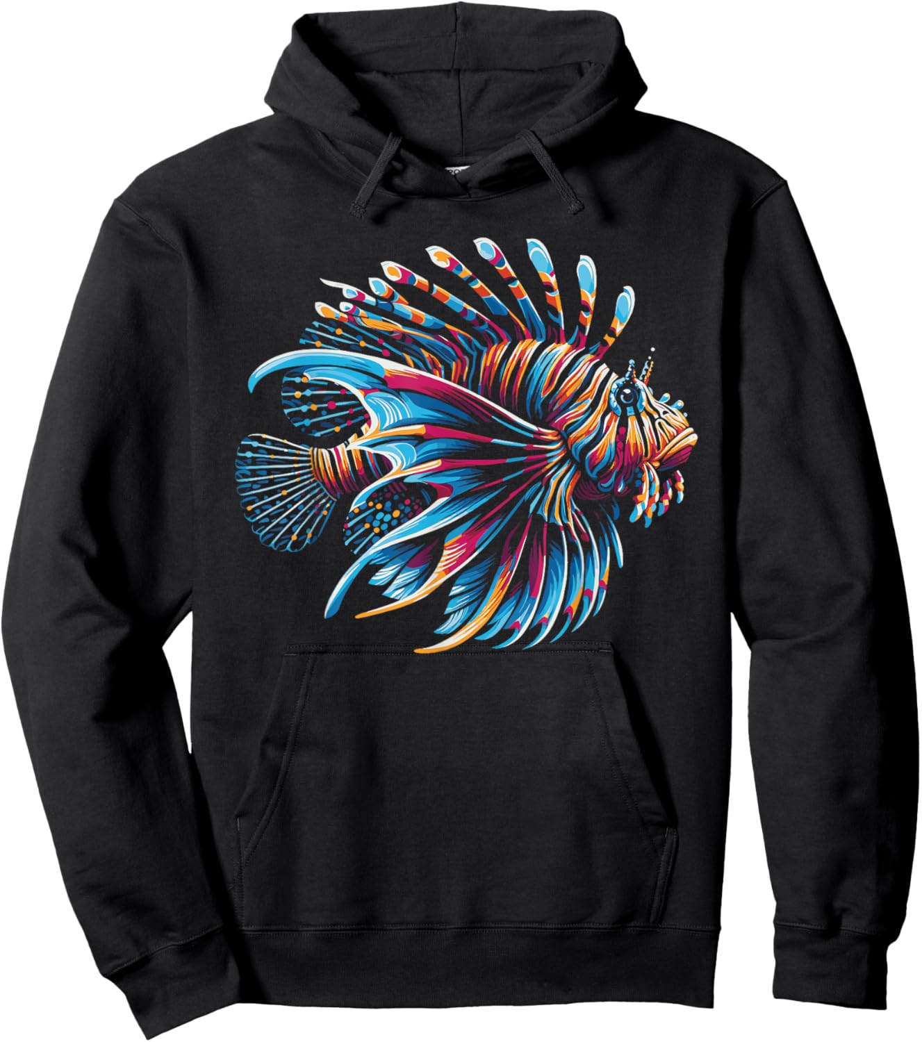 Lionfish Lion Fish Lover Hoodie - Hoodie | Black