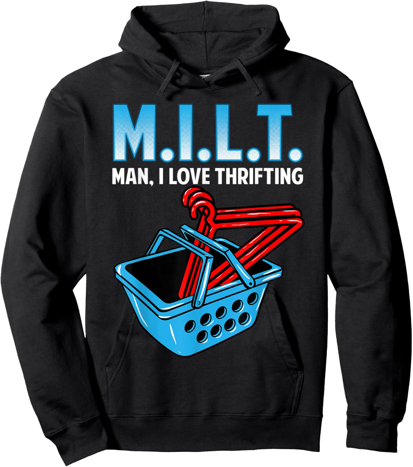 Man I love Thrifting, Thrifter Hoodie - Hoodie | Black