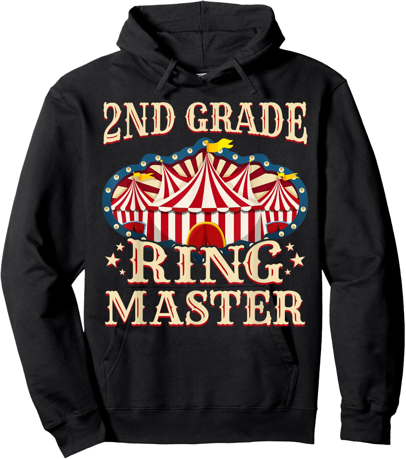 2nd Grade Ringmaster Shirt 2nd Grade Teacher Shirts Teacher Women Kids Hoodie - Hoodie | Black