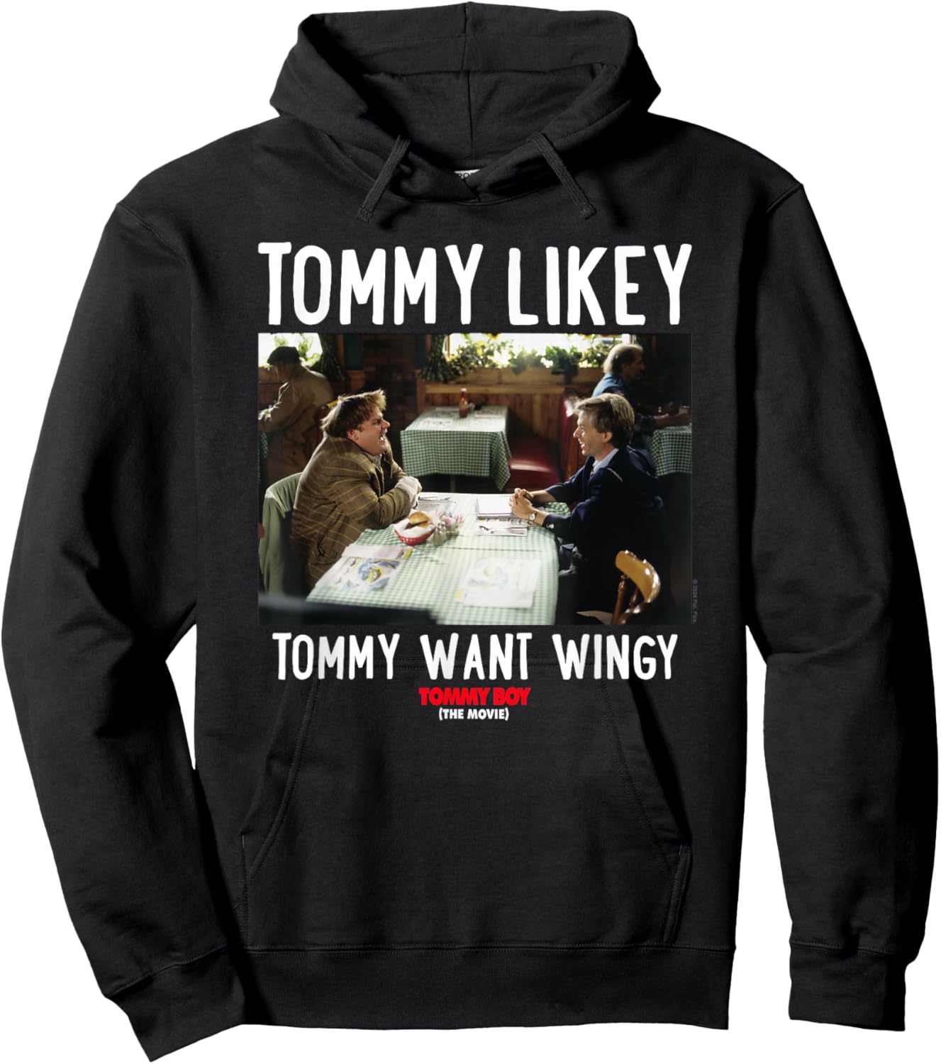 Tommy Boy Tommy Likey , Small, Black Hoodie - Hoodie | Black