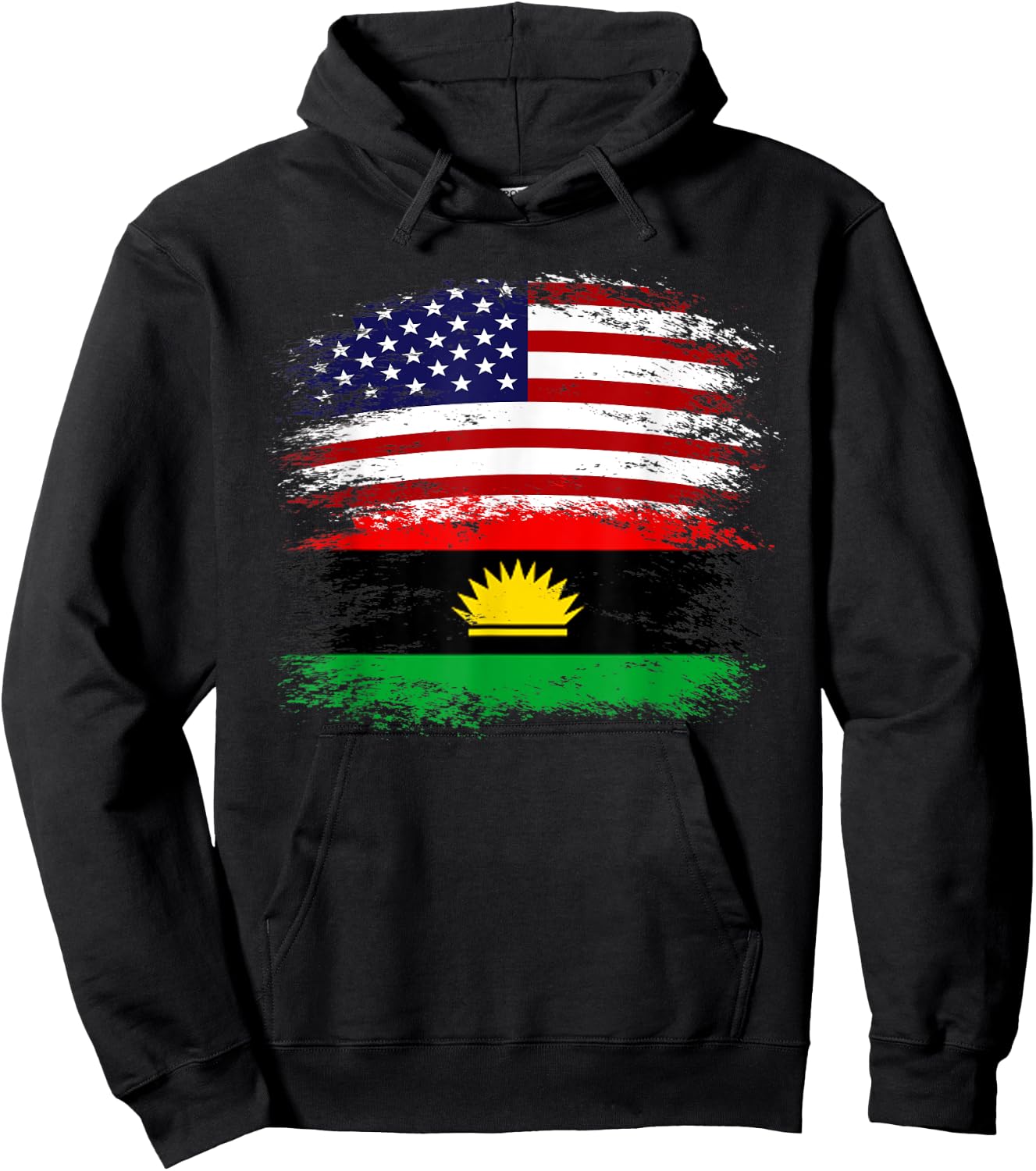 Biafra American Flag Vintage Retro Gift Hoodie - Hoodie | Black