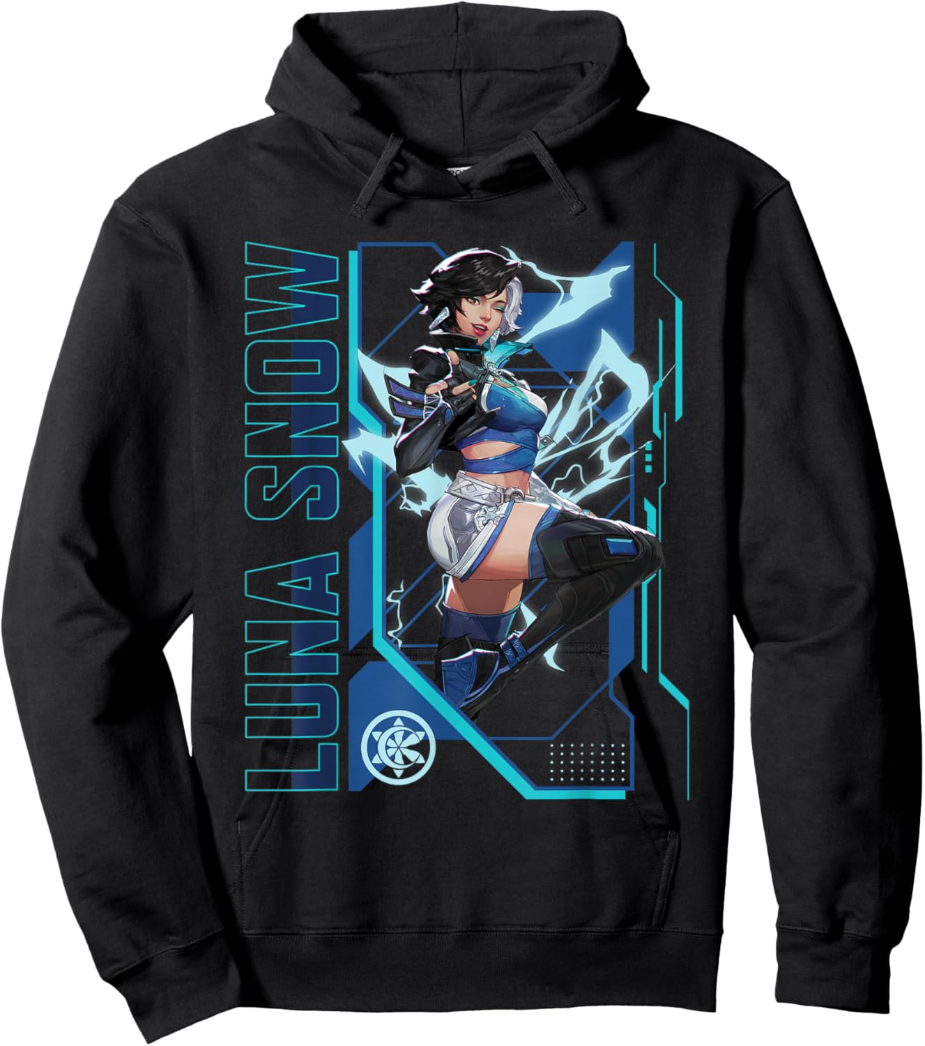 Marvel Rivals Gamerverse Super Hero PVP Luna Snow Hoodie - Hoodie | Black