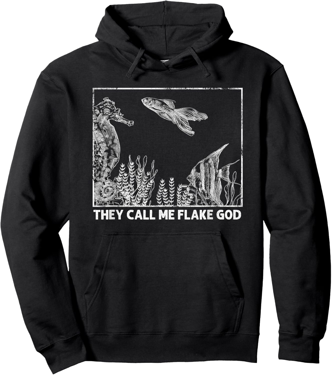 They Call Me Flake God, Funny Aquarist Hoodie - Hoodie | Black