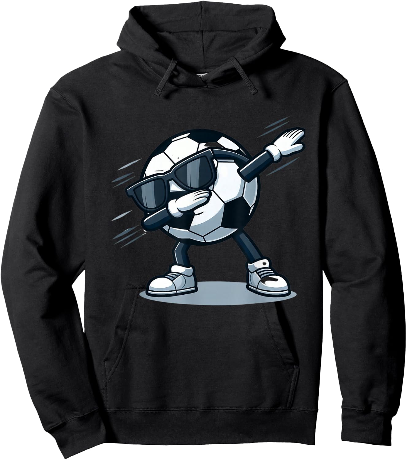 Dabbing Soccer Ball Shirt Funny Boys Men Women Sports Player Hoodie - Hoodie | Black