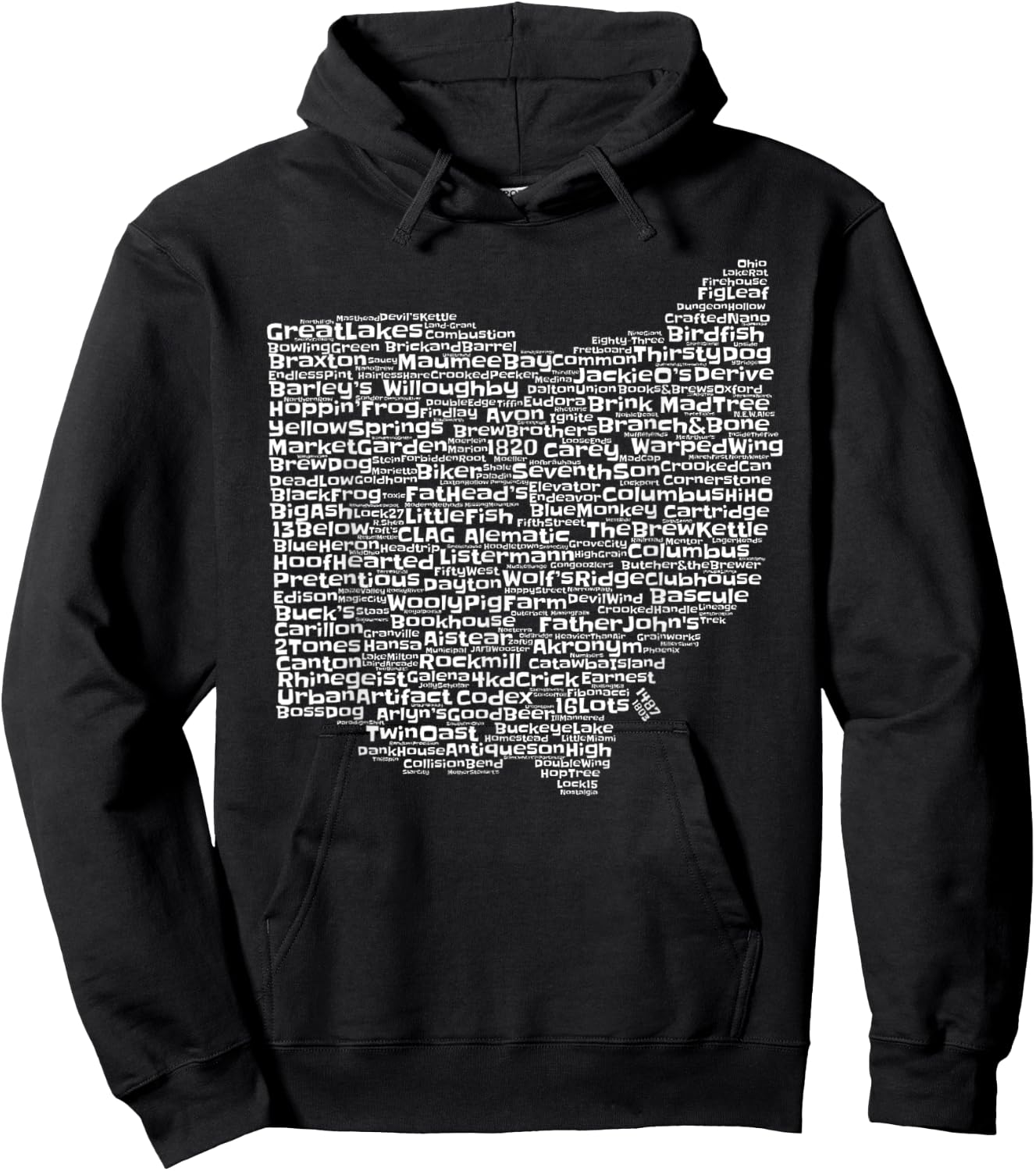 Drink Local Ohio Breweries Hoodie - Hoodie | Black