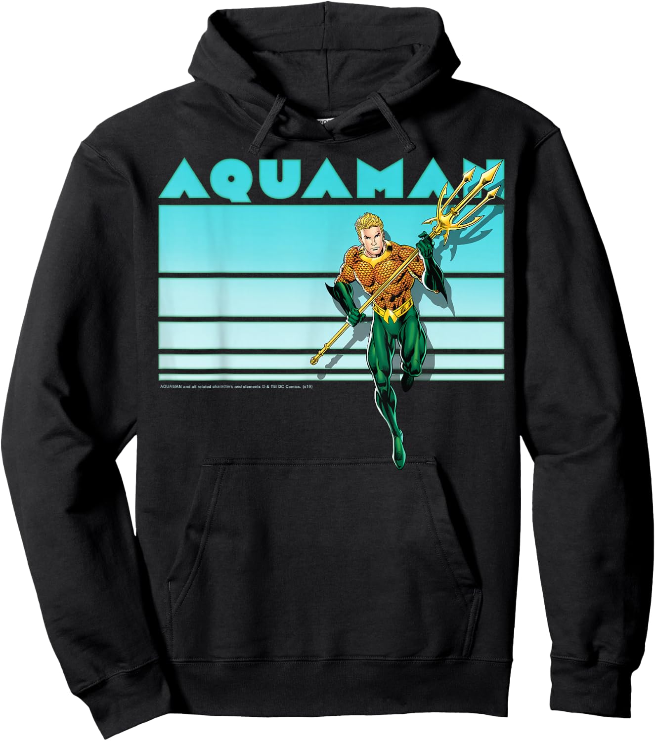 DC Comics Aquaman Vintage Stripes Hoodie - Hoodie | Black