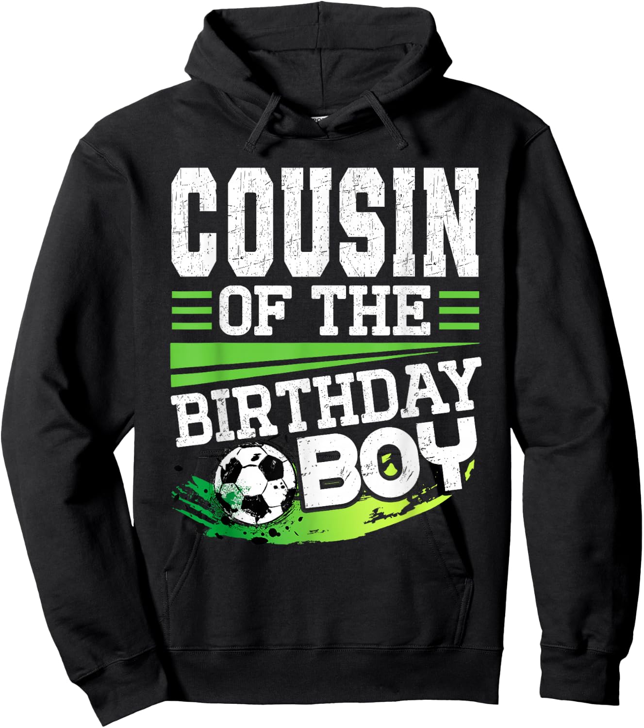 Soccer Birthday Cousin of the Birthday Boy Cousin Soccer Hoodie - Hoodie | Black
