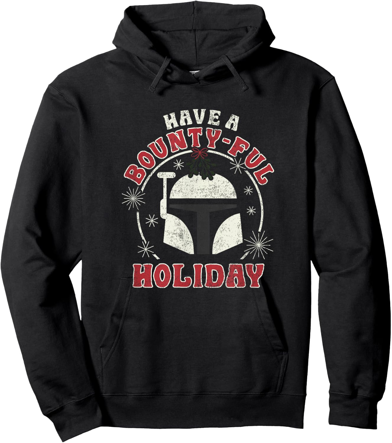 Star Wars Christmas Boba Fett Have A Bounty-Ful Holiday Hoodie - Hoodie | Black