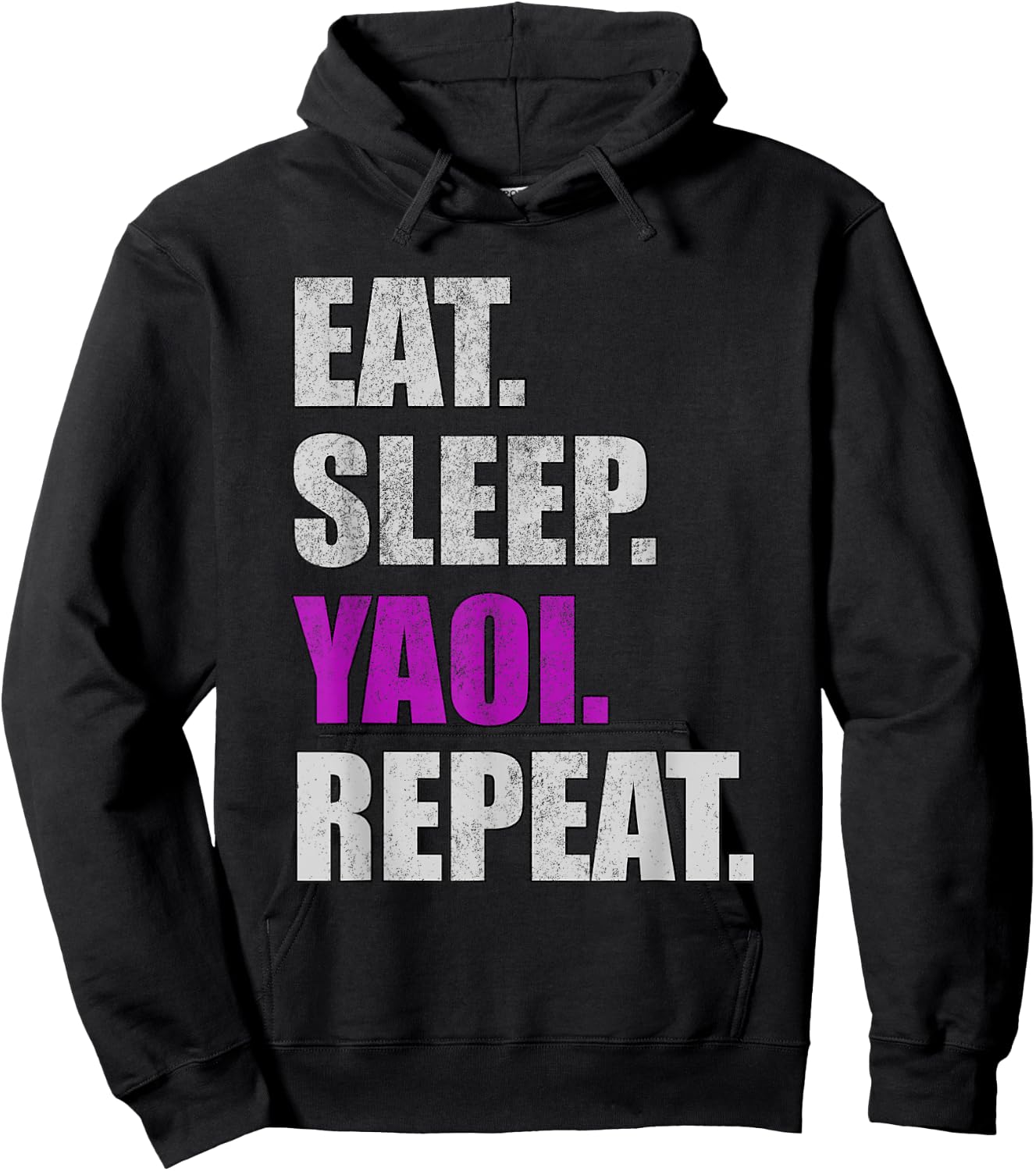 Eat Sleep Yaoi Repeat - Yaoi Boy's Love Manga Hoodie - Hoodie | Black
