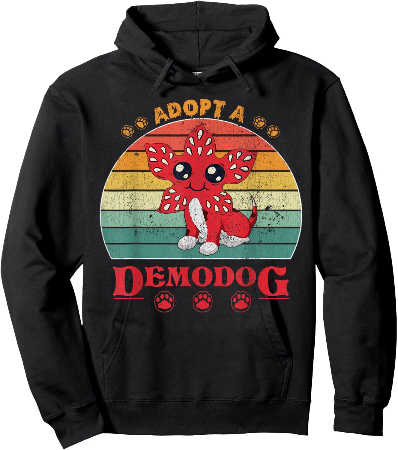 Adopt a demodog funny dog lovers Hoodie - Hoodie | Black