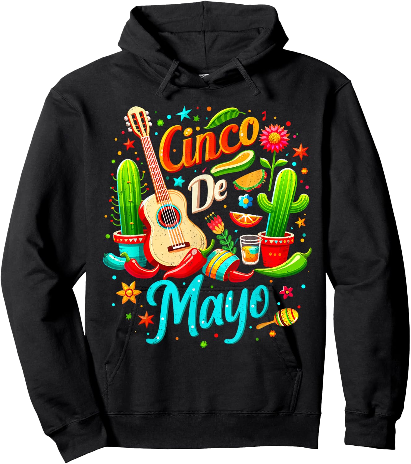 Cinco De Mayo Mexican Fiesta 5 De Mayo Party Family Fiesta Hoodie - Hoodie | Black
