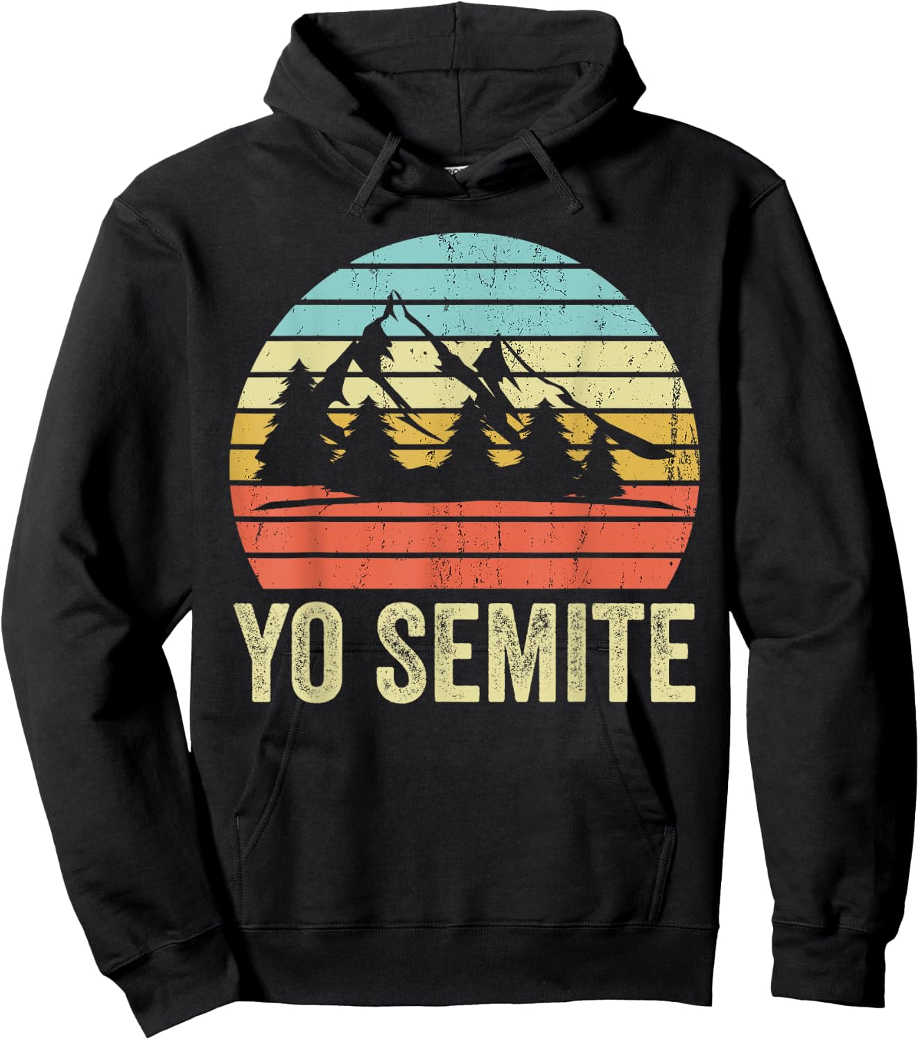 Yo Semite Funny National Park Mispronounced Yosemite Hoodie - Hoodie | Black