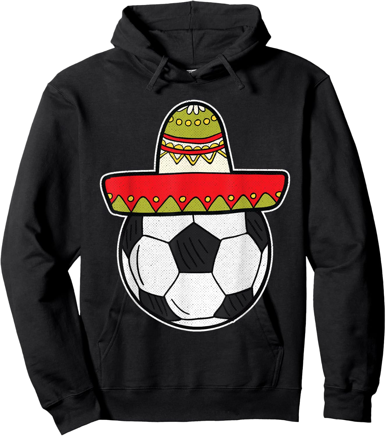 Soccer Cinco De Mayo Cool Sombrero Party Mexican Fiesta Hoodie - Hoodie | Black