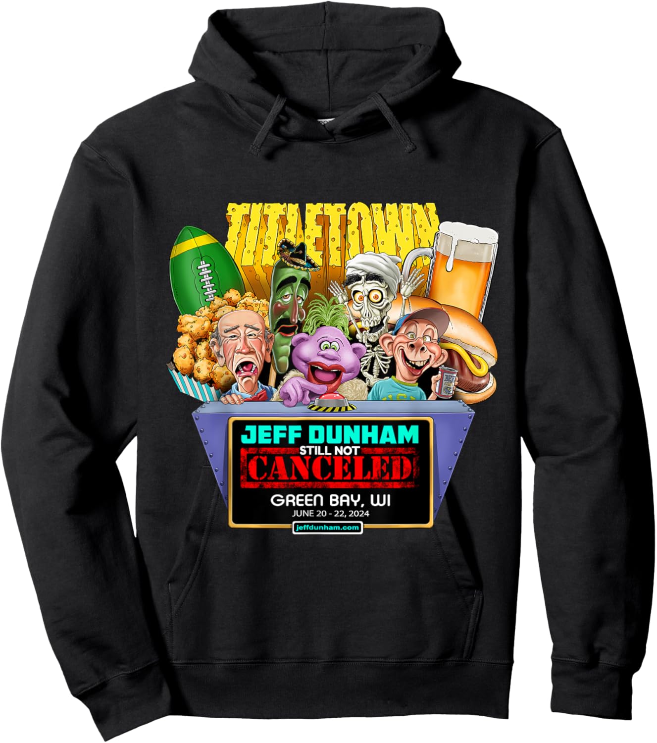 Jeff Dunham Green Bay, WI (2024) Hoodie - Hoodie | Black