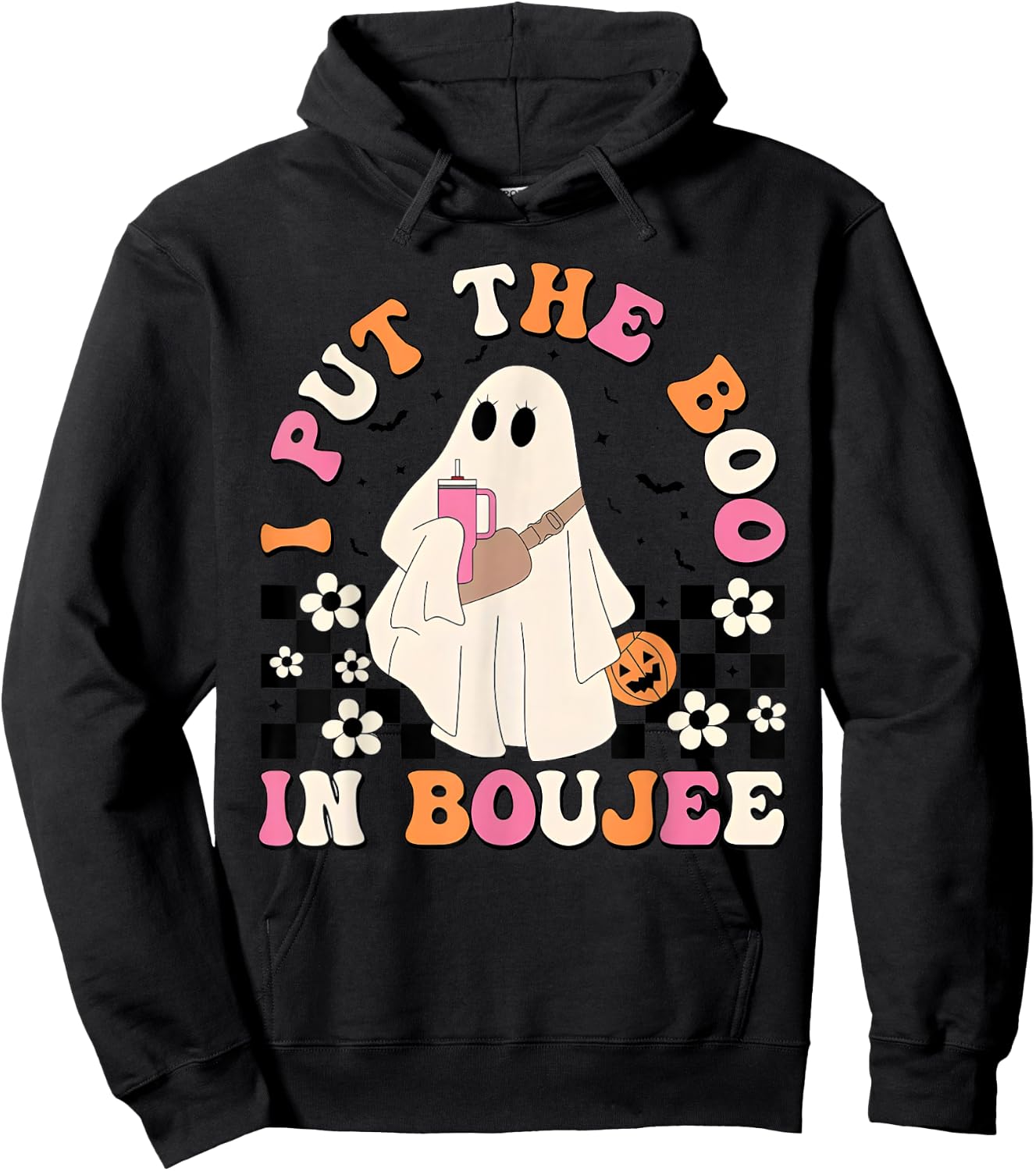 I Put Boo In Boujie Funny Halloween Costume Boujee Boo Hoodie - Hoodie | Black