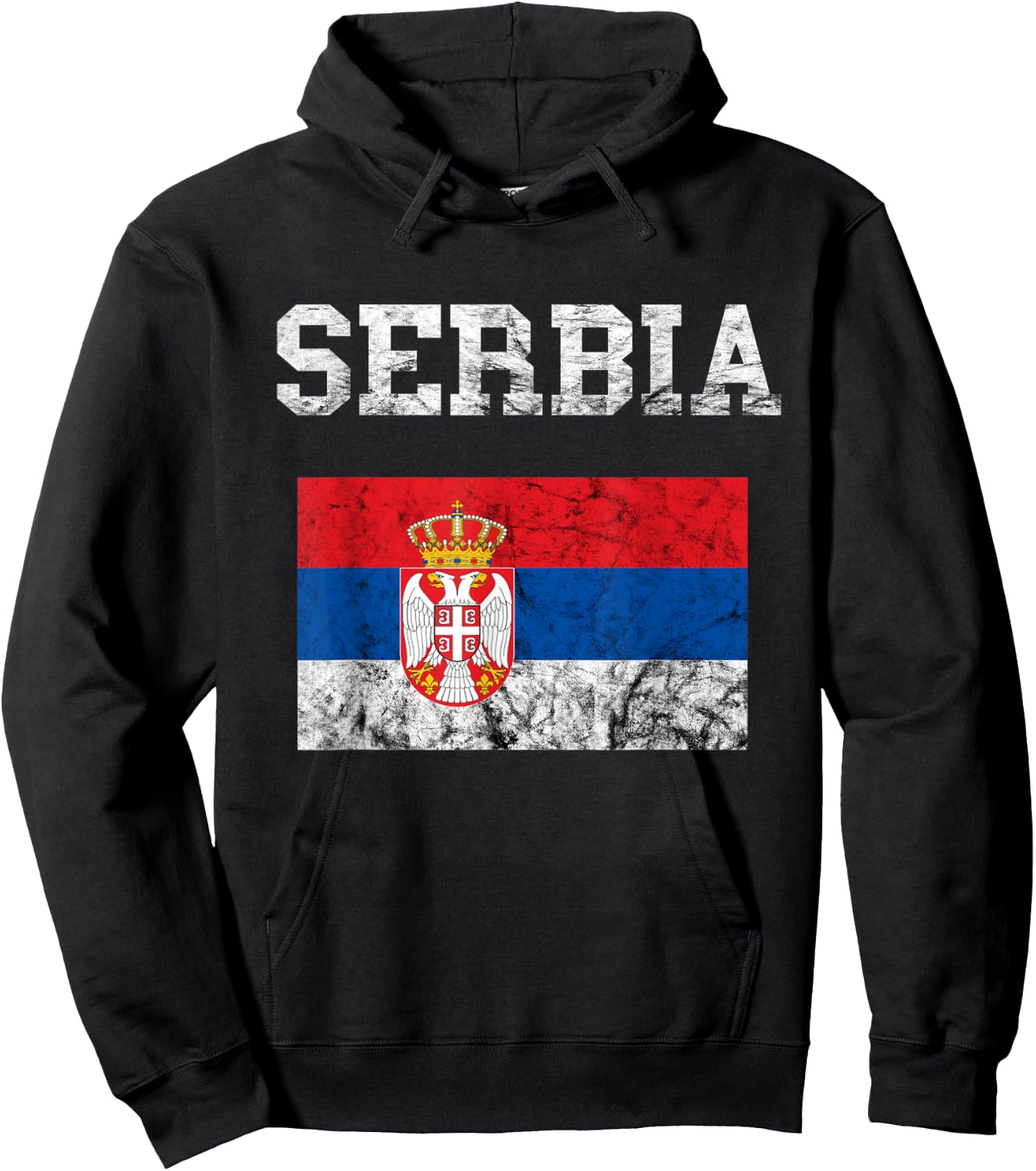 Serbia Serbian Flag Srbija Serbs Roots Serbian Pride Hoodie - Hoodie | Black