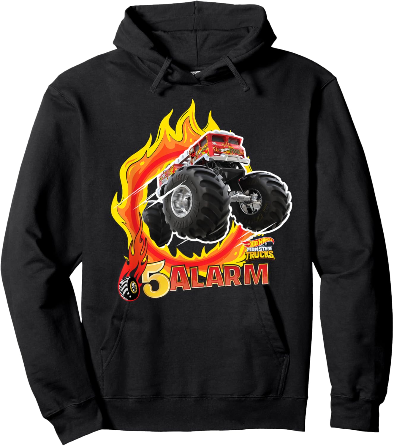 Hot Wheels Monster Trucks - 5-Alarm Hoodie - Hoodie | Black