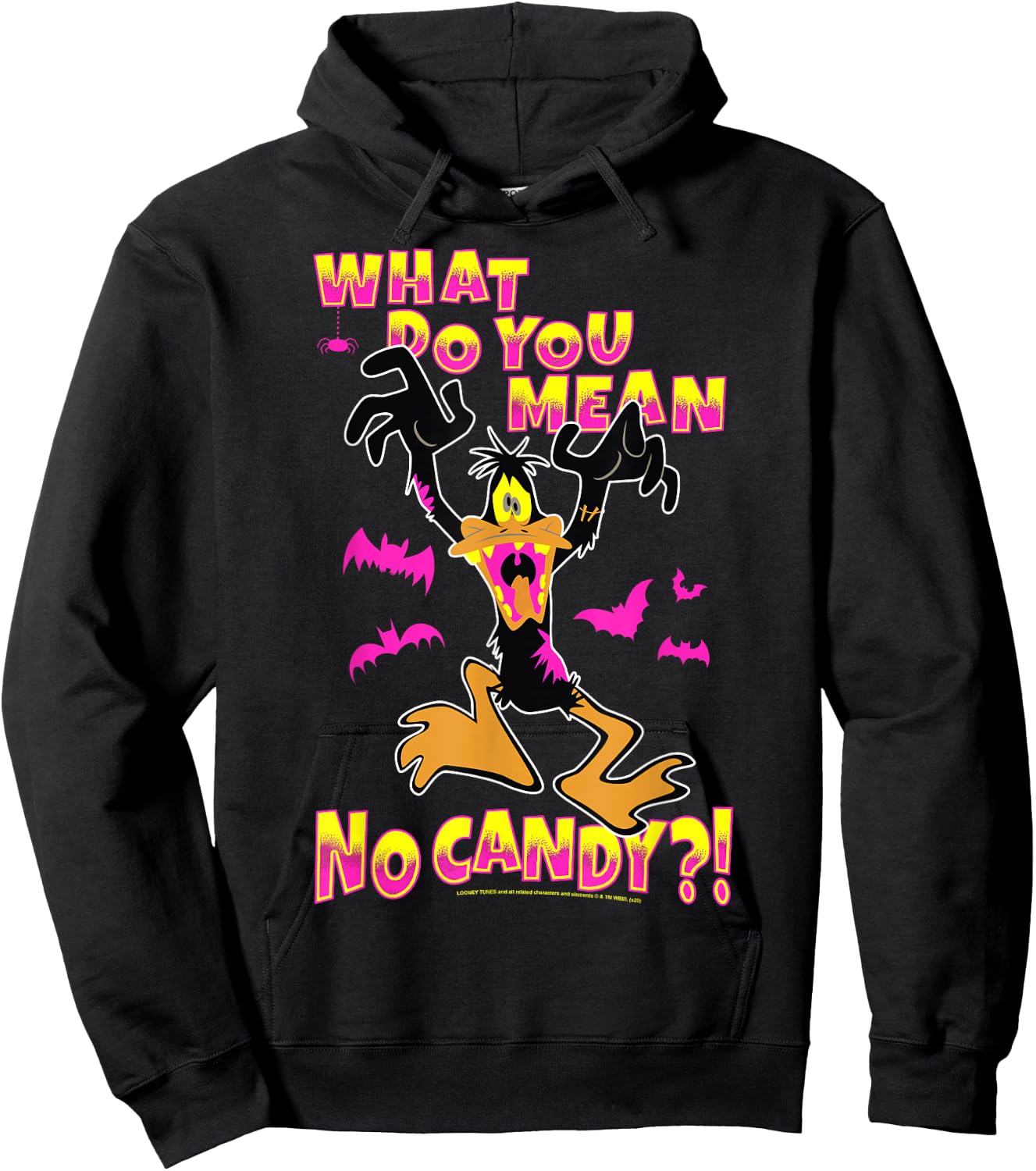 Looney Tunes Daffy No Candy Halloween Hoodie - Hoodie | Black