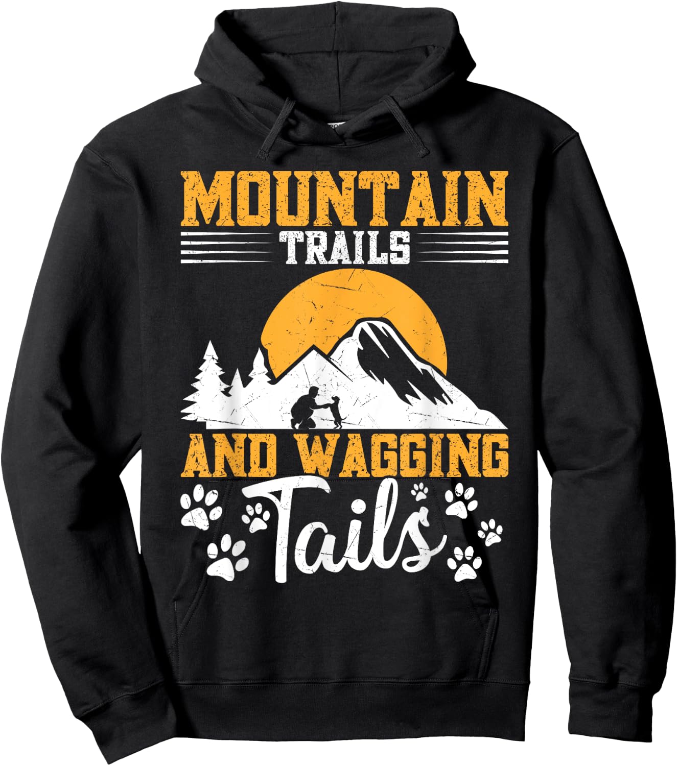 Hiking Accessories Dog Owner Mountain Climber Dog Hiker Hoodie - Hoodie | Black