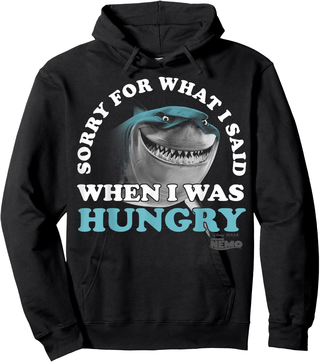 Disney Pixar Finding Nemo Bruce Sorry For What I Said Text Hoodie - Hoodie | Black