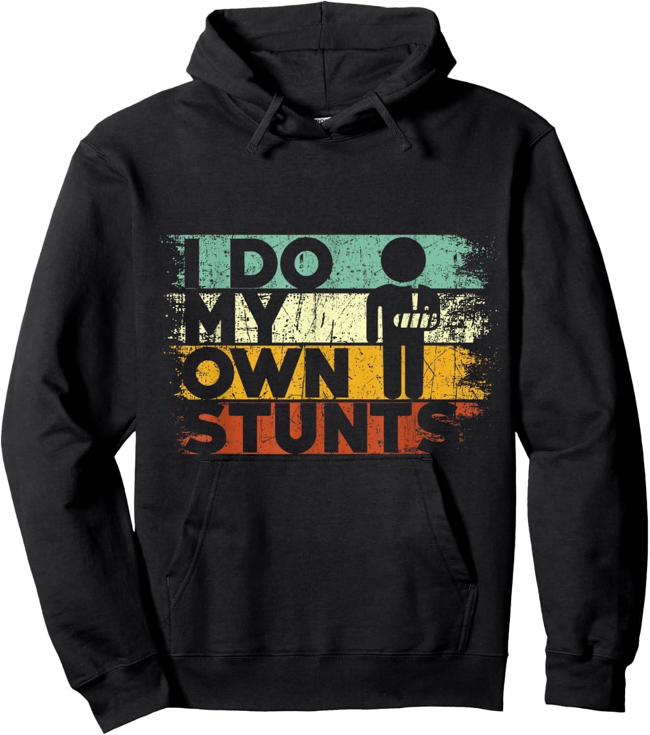 I Do My Own Stunts Funny Injury Hand Wrist Get Well Gifts Hoodie - Hoodie | Black
