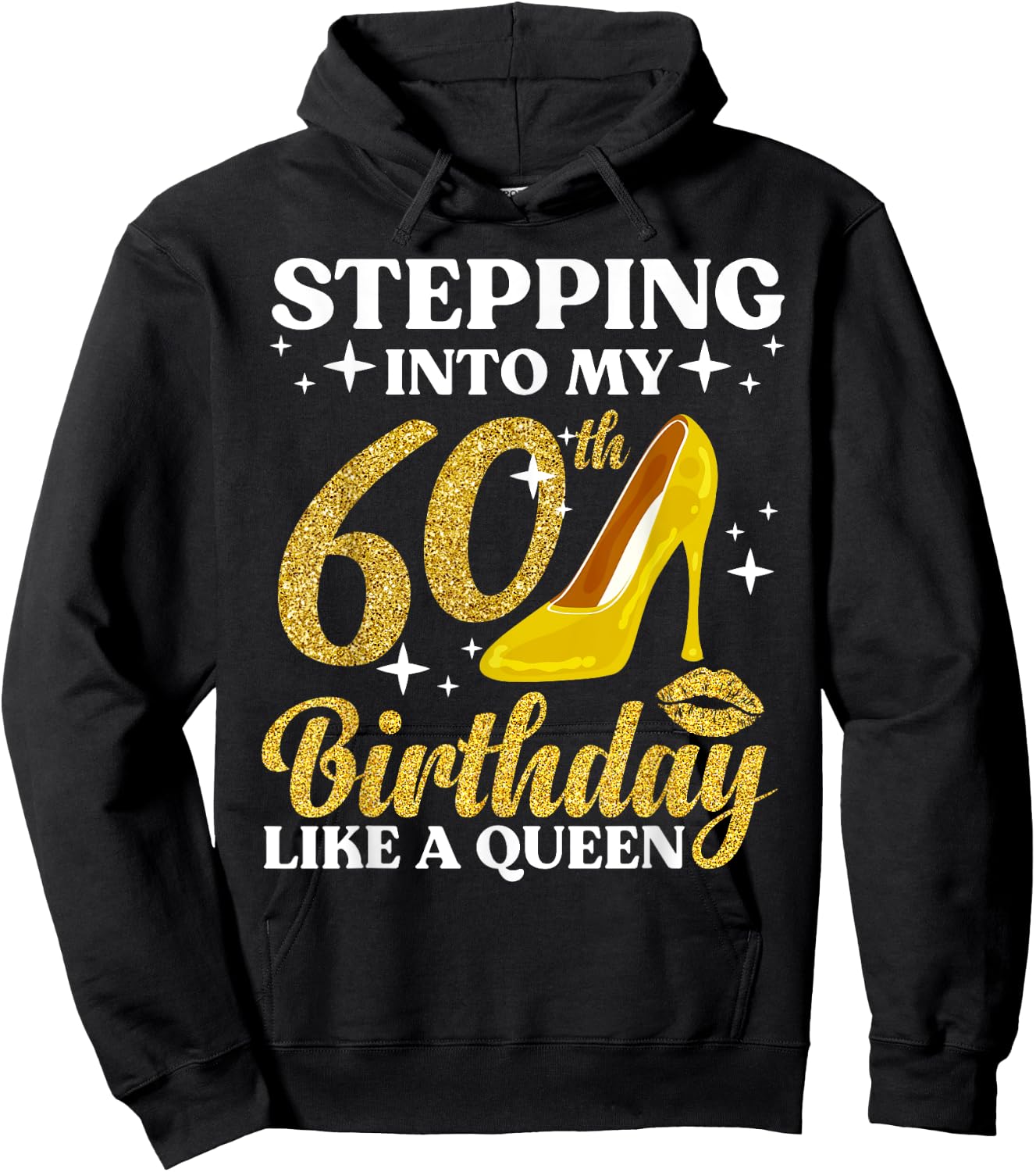 60th Birthday Art Ladies Girls Turning 60 Gag Idea Hoodie - Hoodie | Black
