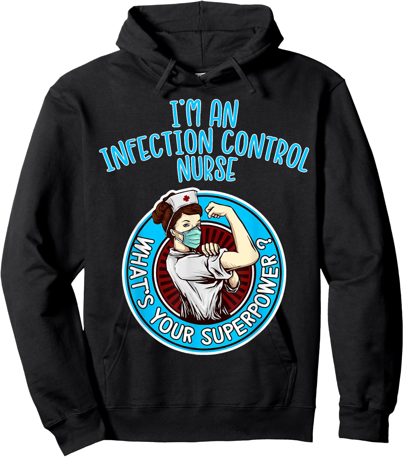 Infection Control Nurse Shirt Nursing Apparel Hoodie - Hoodie | Black
