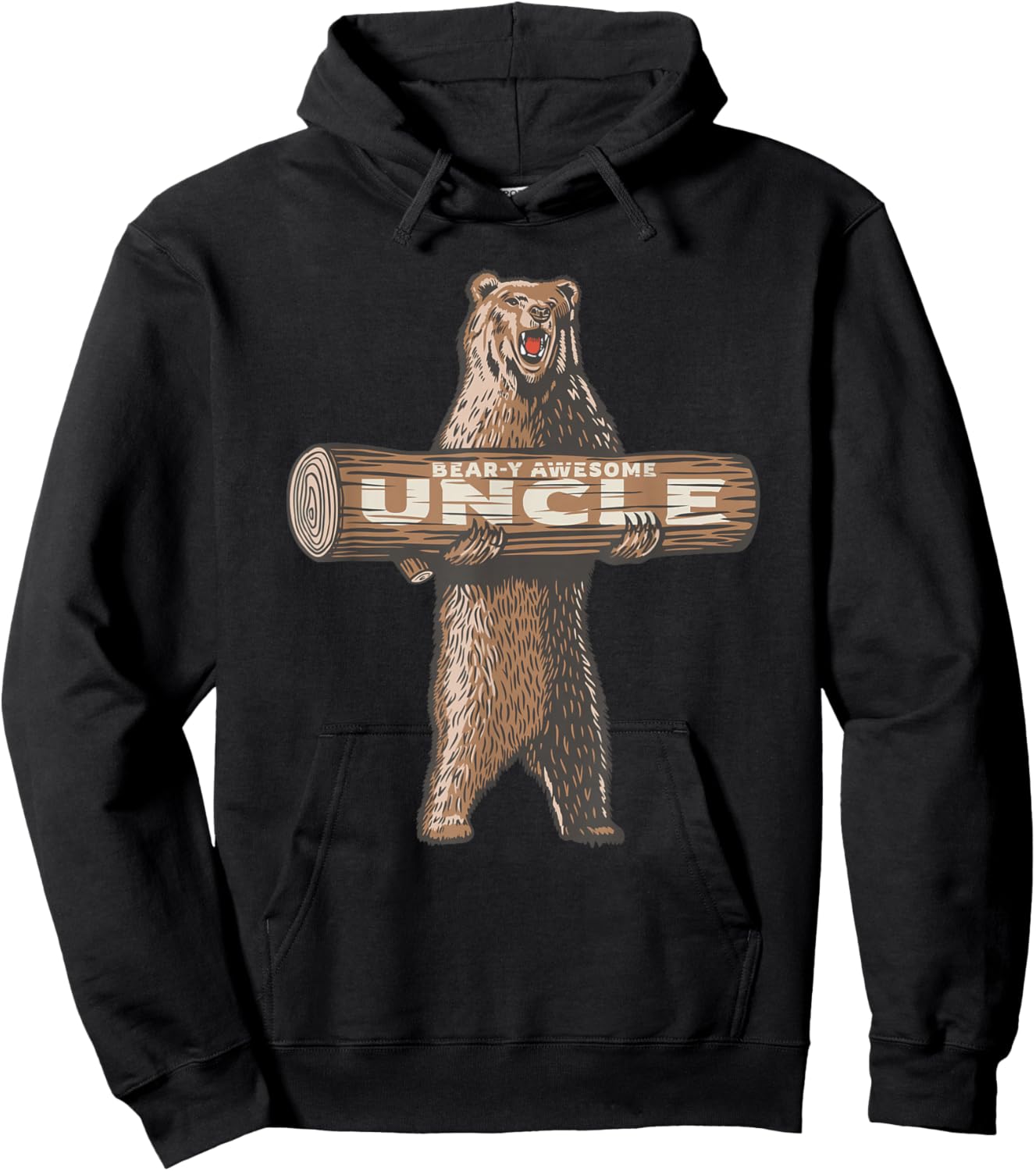 Awesome Uncle Funny Saying Hoodie - Hoodie | Black