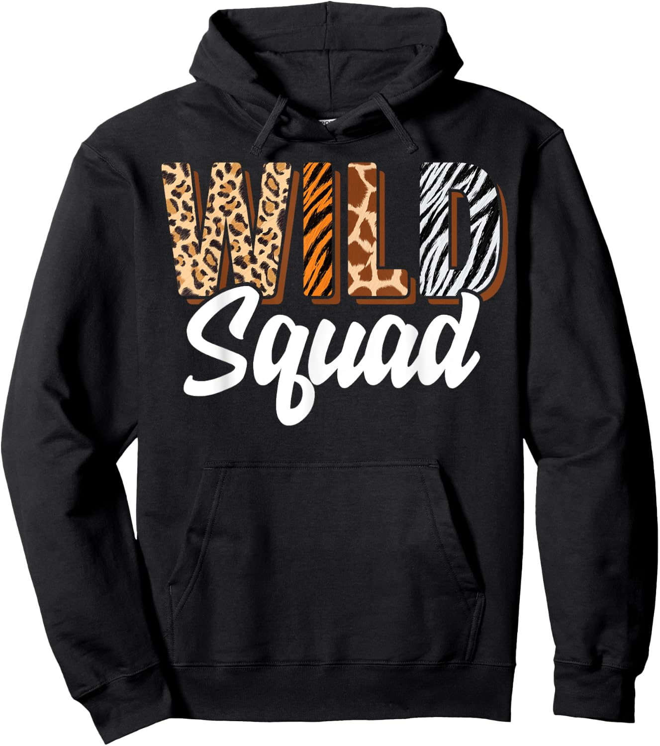 Wild Squad Zoo Born Two be Wild B-day Safari Jungle Animal Hoodie - Hoodie | Black