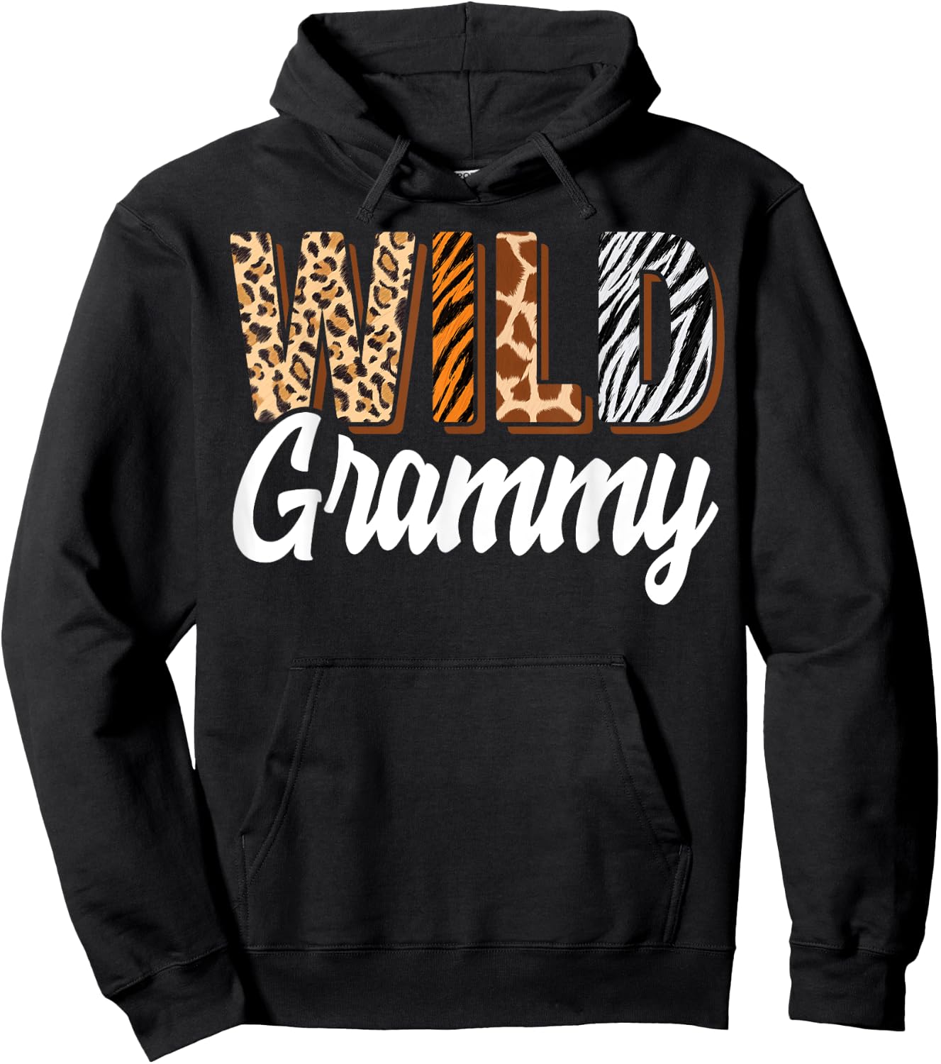 Wild Grammy Zoo Born Two be Wild B-day Safari Jungle Animal Hoodie - Hoodie | Black