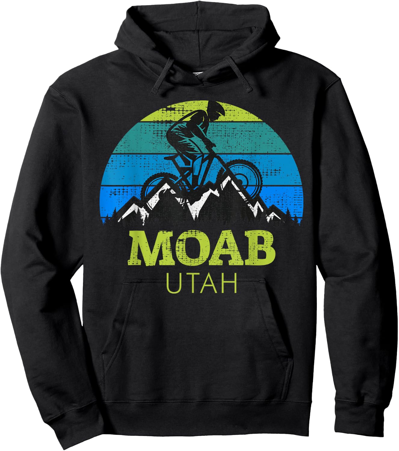 Moab Utah Mountain Biking MTB Souvenir Hoodie - Hoodie | Black