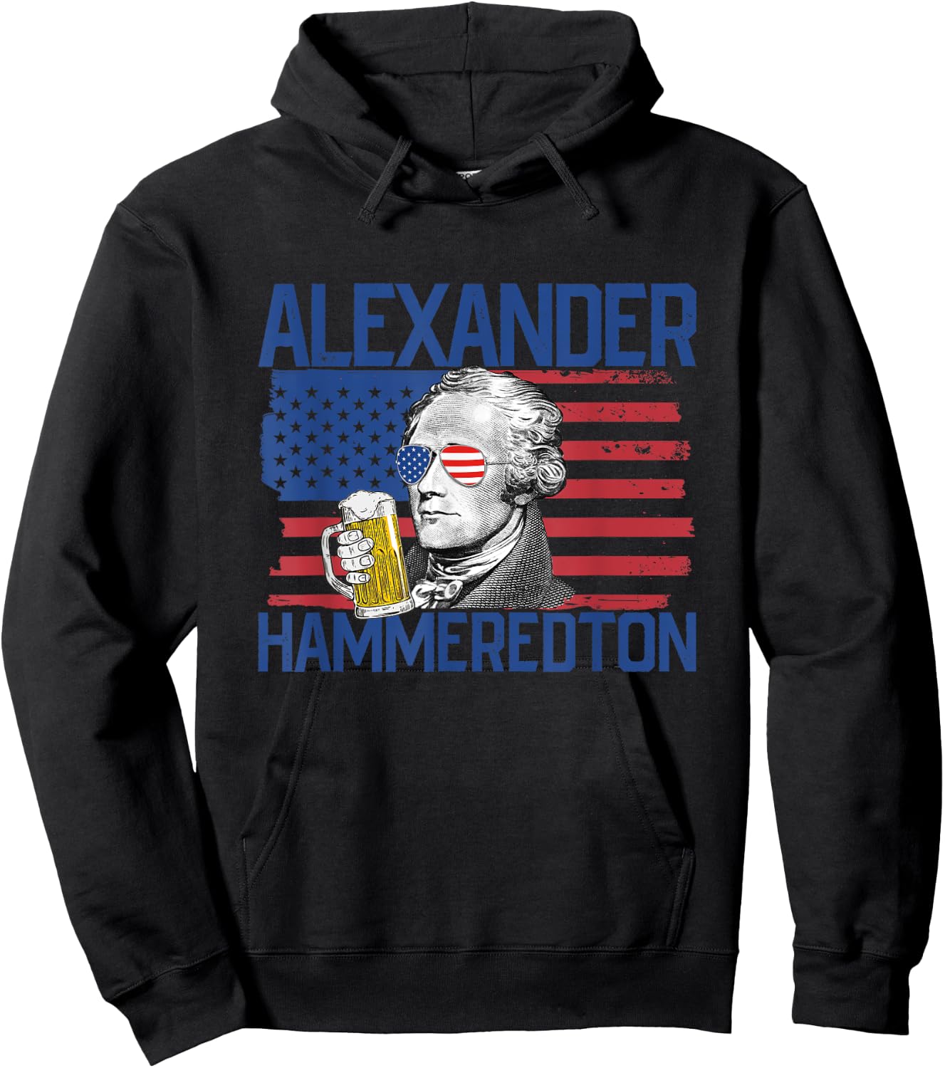 Alexander Hammeredton 4th Of July Alexander Hamilton Men Hoodie - Hoodie | Black