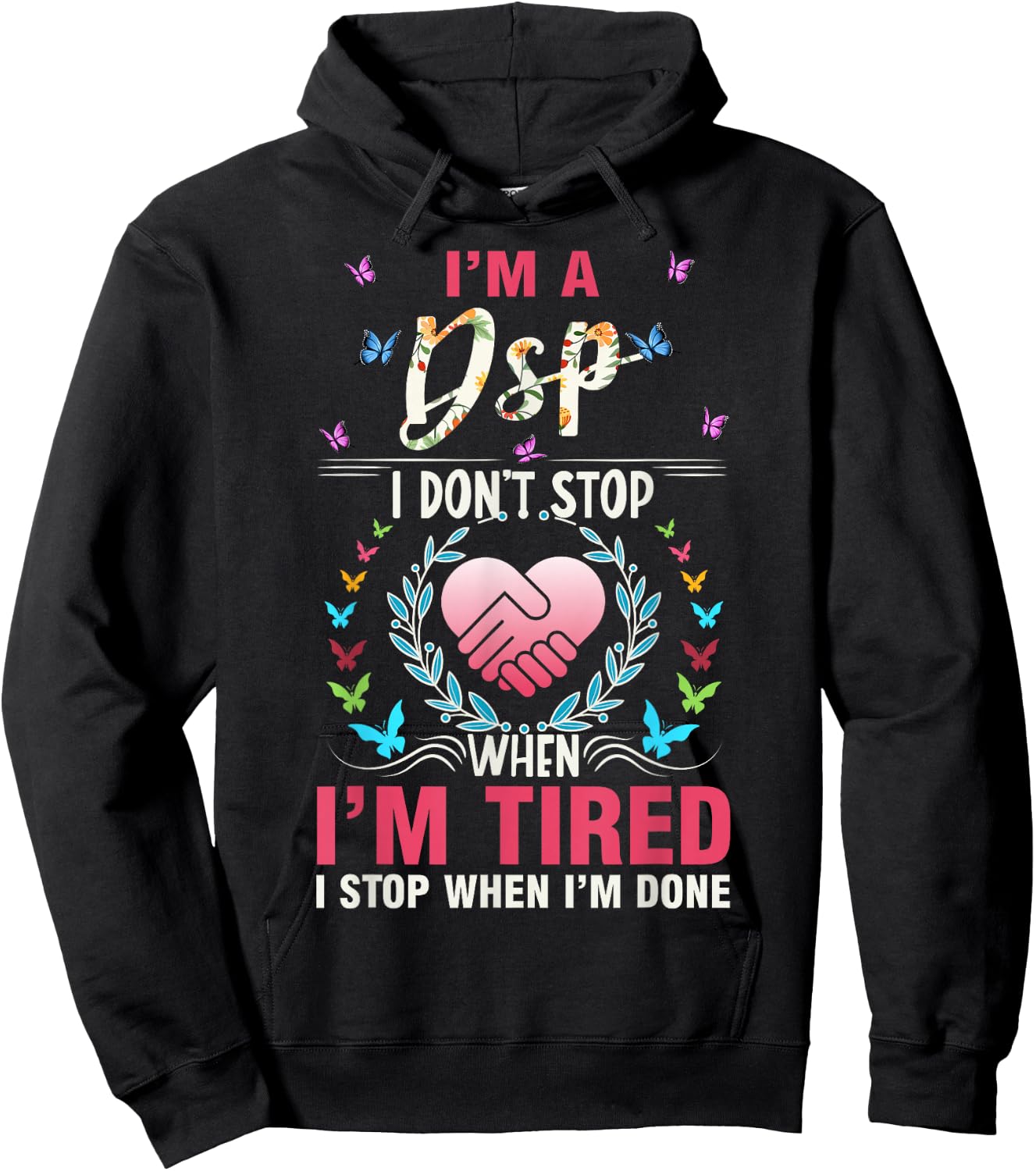 DSP Direct support Professional DSP , Small, Black Hoodie - Hoodie | Black